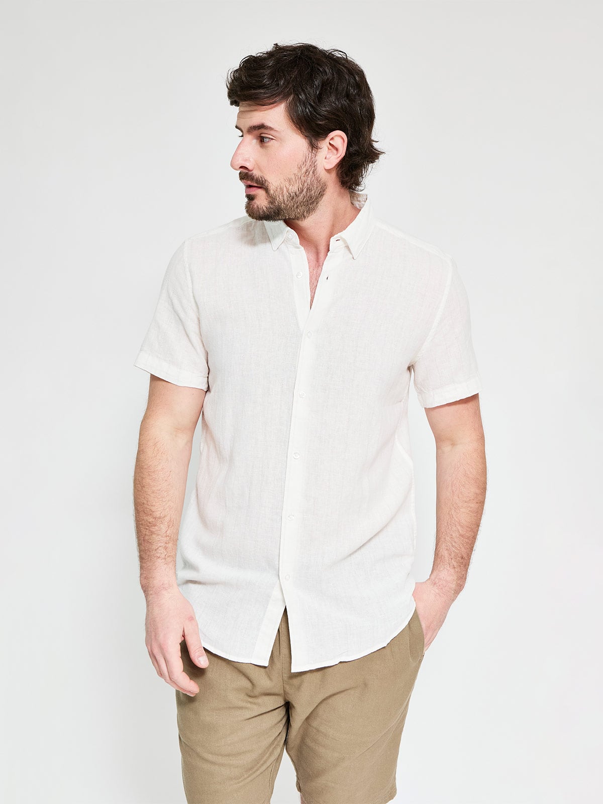 CAMISA MANGA CORTA ALGODÓN HOMBRE MARQUIS - 1