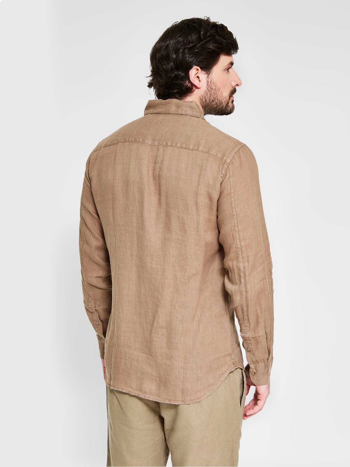 CAMISA MANGA LARGA LINO HOMBRE MARQUIS - 2