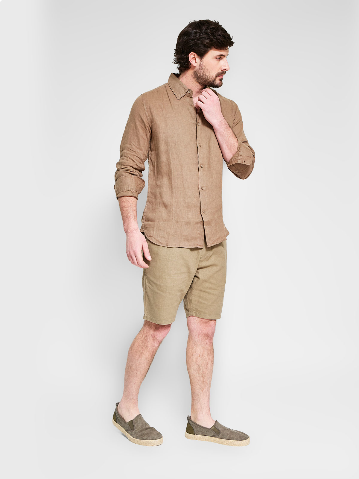 CAMISA MANGA LARGA LINO HOMBRE MARQUIS - 4