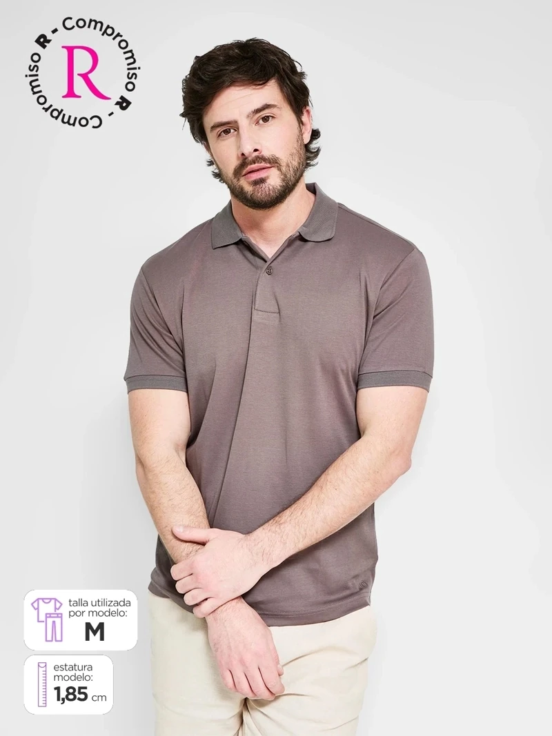 POLO MANGA CORTA ALGODON HOMBRE CACHAREL - 1