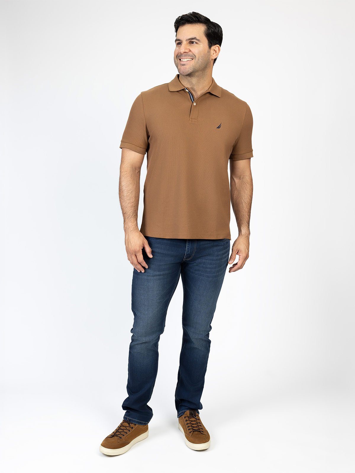 POLO MANGA CORTA HOMBRE NAUTICA CHOCOLATE K17000-2LC - 4
