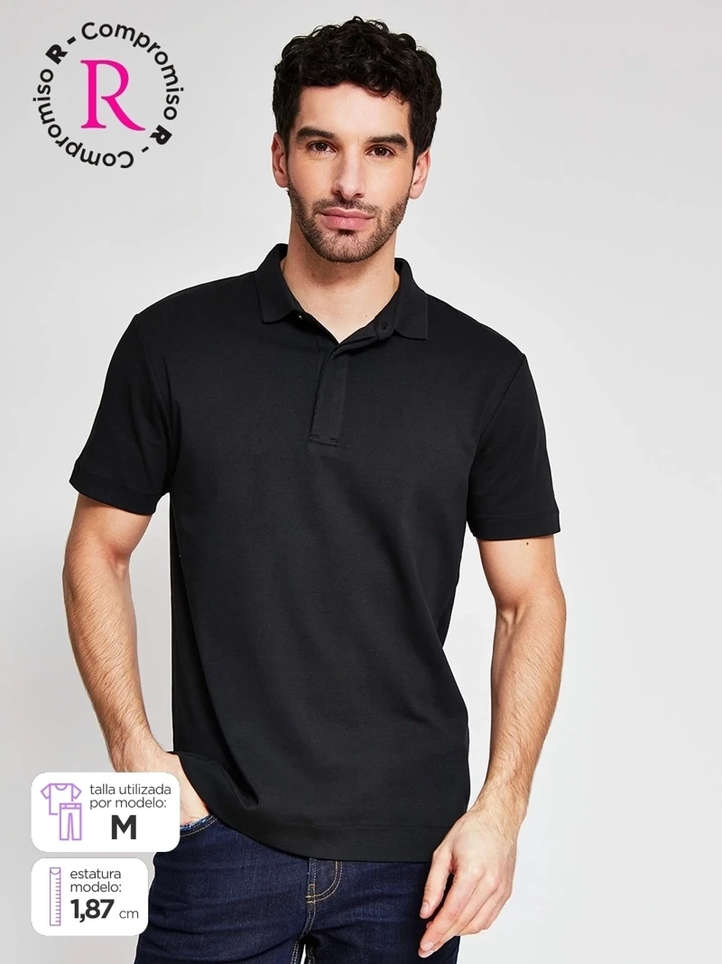 POLO MANGA CORTA ALGODÓN HOMBRE MARQUIS - 1