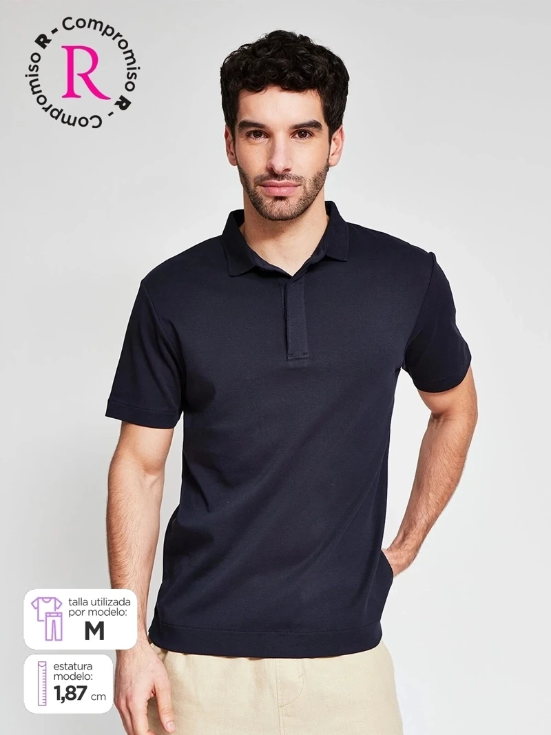 POLO MANGA CORTA ALGODÓN HOMBRE MARQUIS - 1