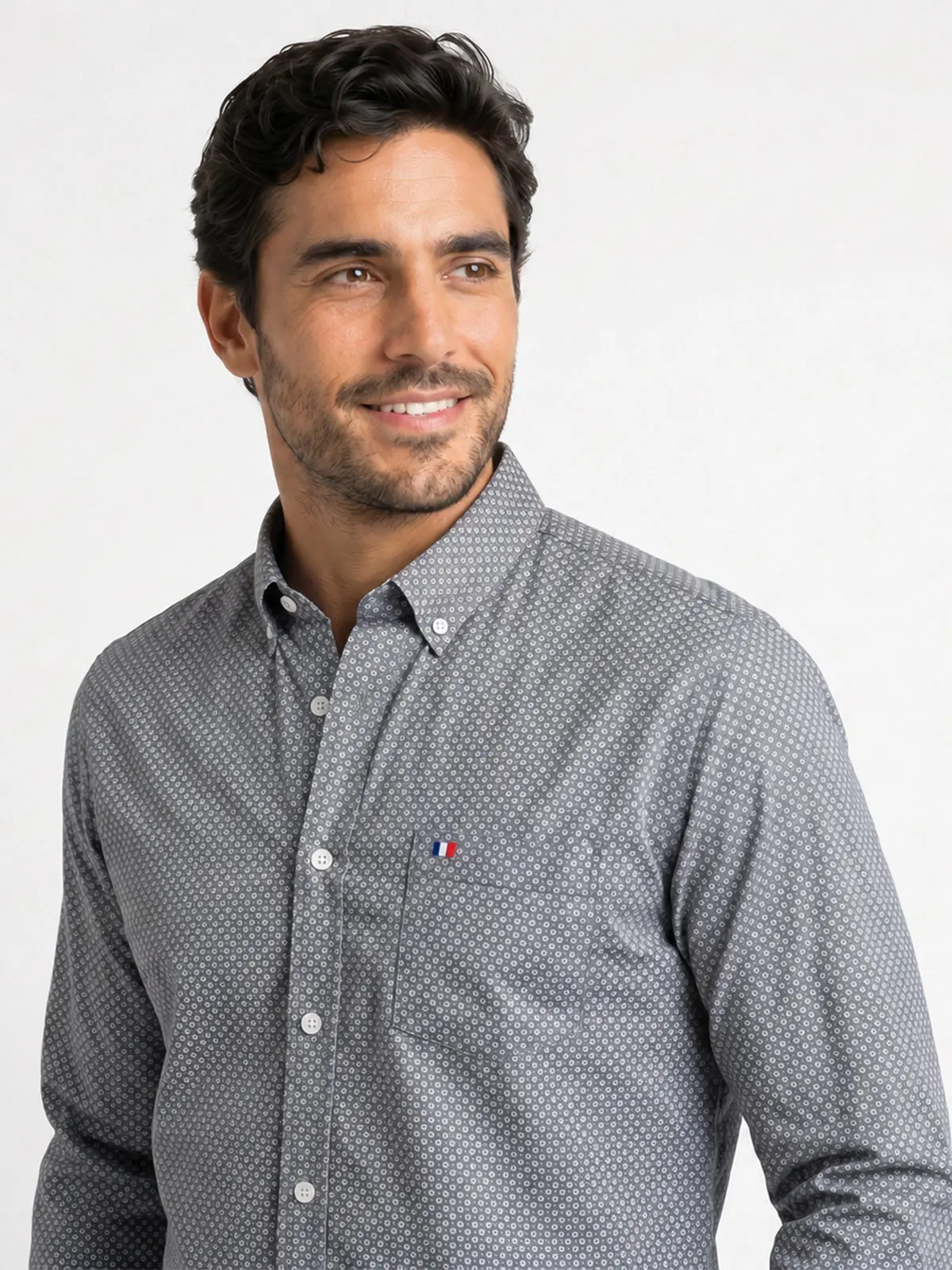 CAMISA MANGA LARGA HOMBRE PIERRE CARDIN ESTAMPADA - 4