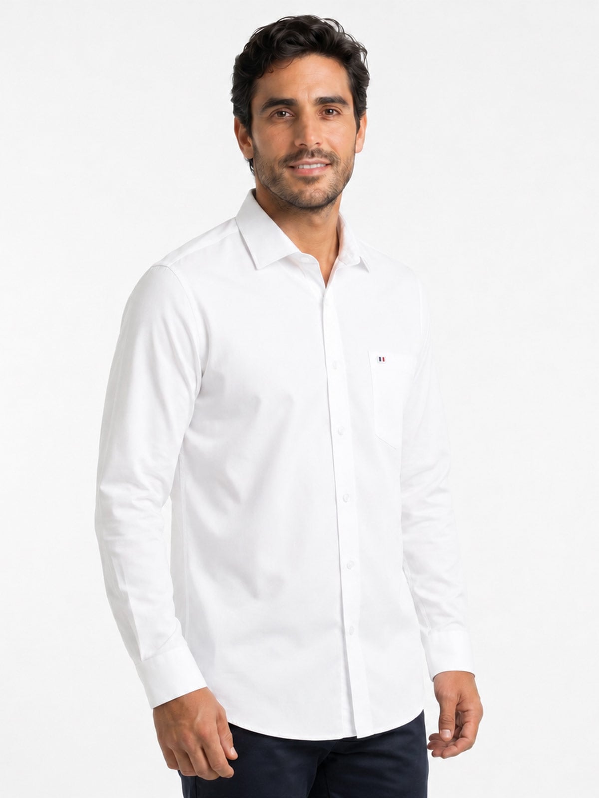 CAMISA MANGA LARGA HOMBRE PIERRE CARDIN TESSUTO MADE IN ITALY - 4