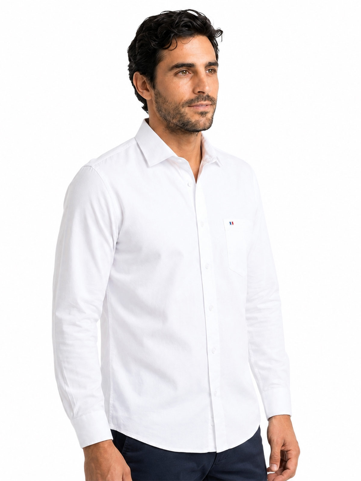 CAMISA MANGA LARGA HOMBRE PIERRE CARDIN TESSUTO MADE IN ITALY - 4