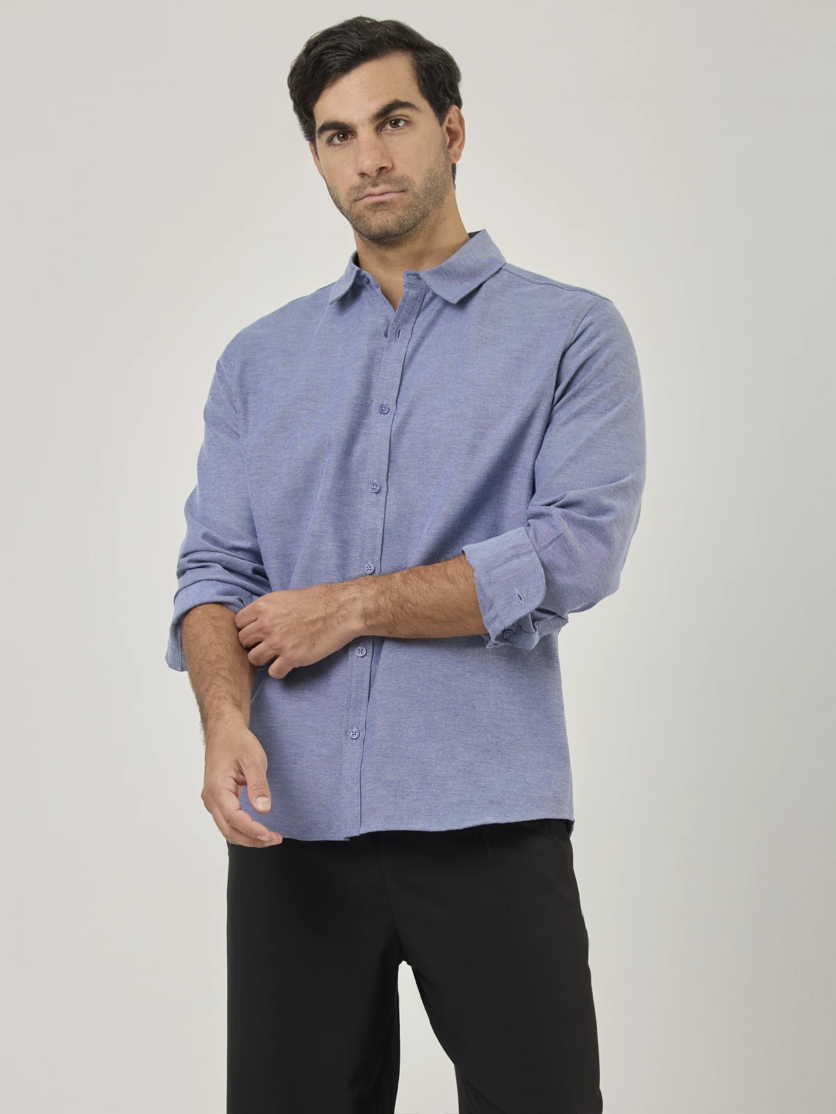 CAMISA MANGA LARGA REGULAR FIT HOMBRE MARQUIS OXFORD - 1