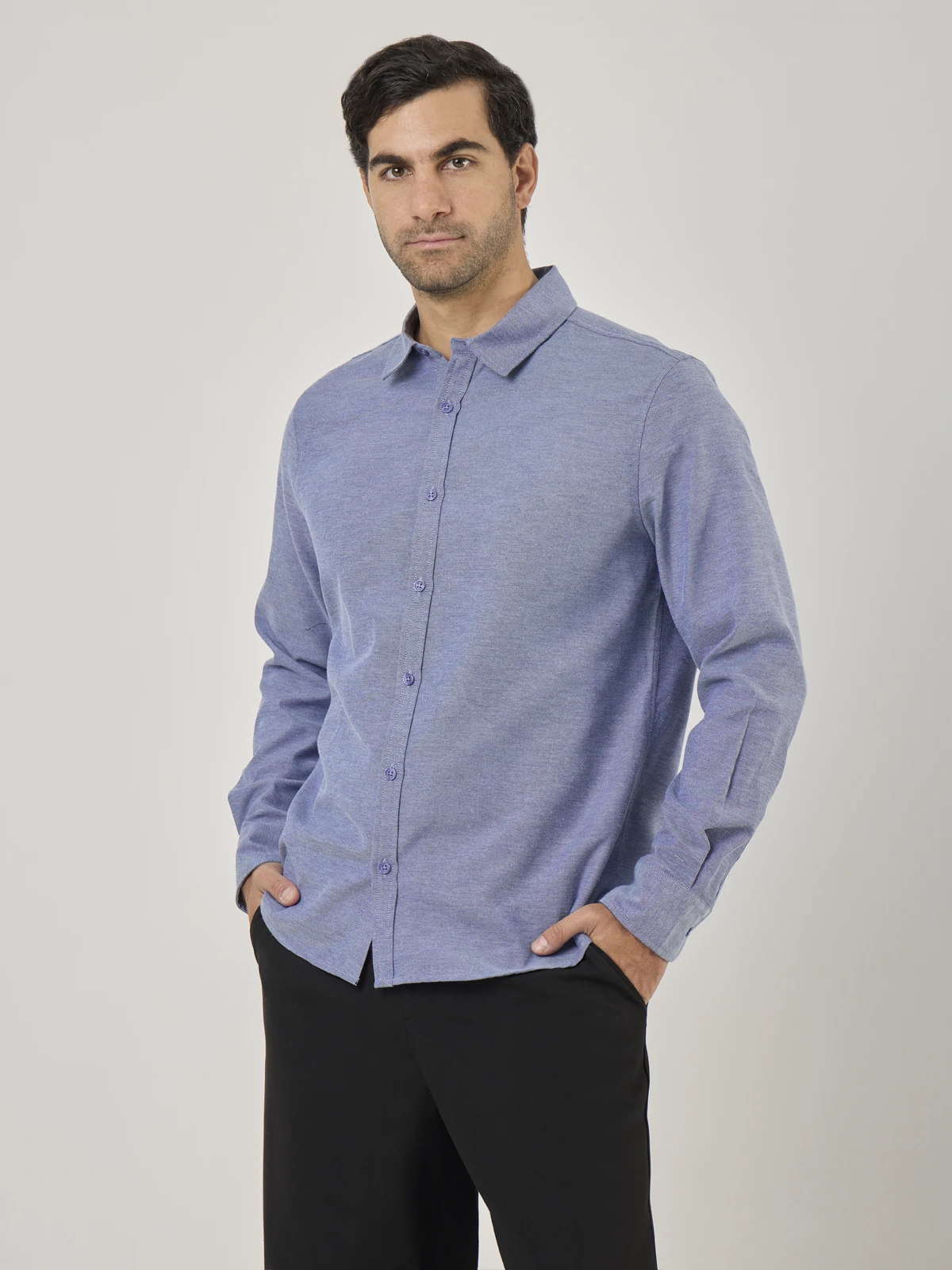 CAMISA MANGA LARGA REGULAR FIT HOMBRE MARQUIS OXFORD - 3