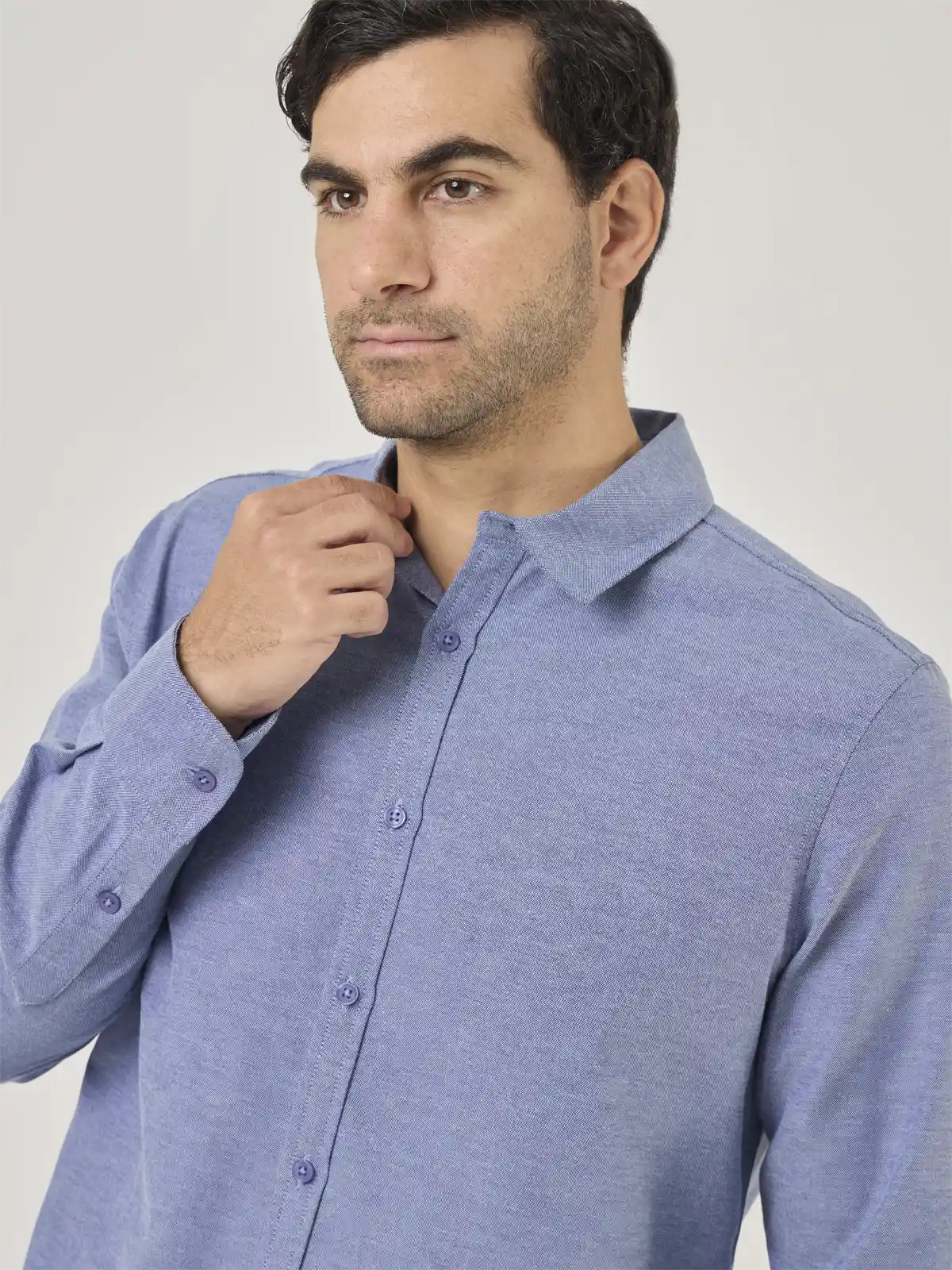 CAMISA MANGA LARGA REGULAR FIT HOMBRE MARQUIS OXFORD - 4