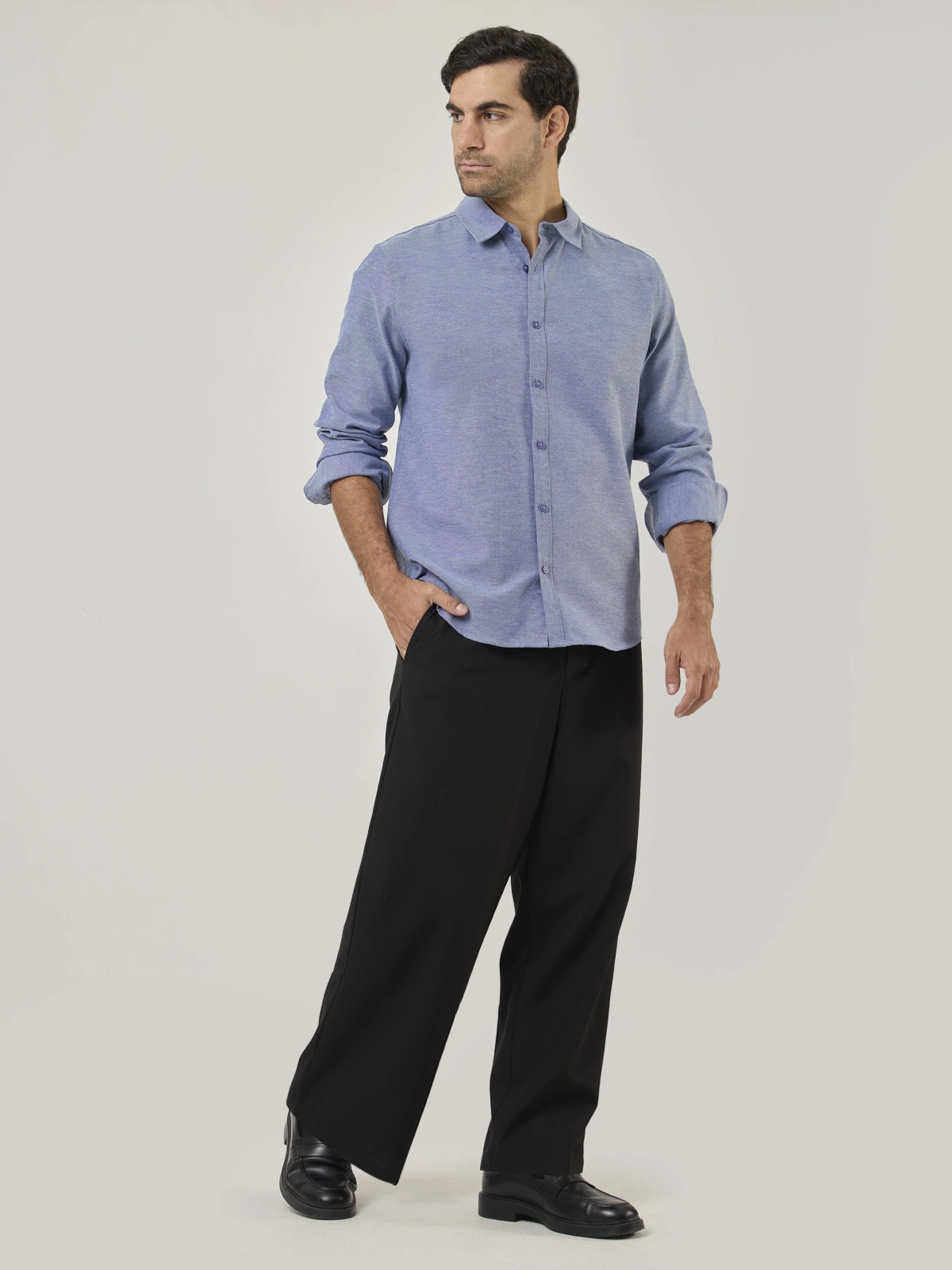 CAMISA MANGA LARGA REGULAR FIT HOMBRE MARQUIS OXFORD - 5