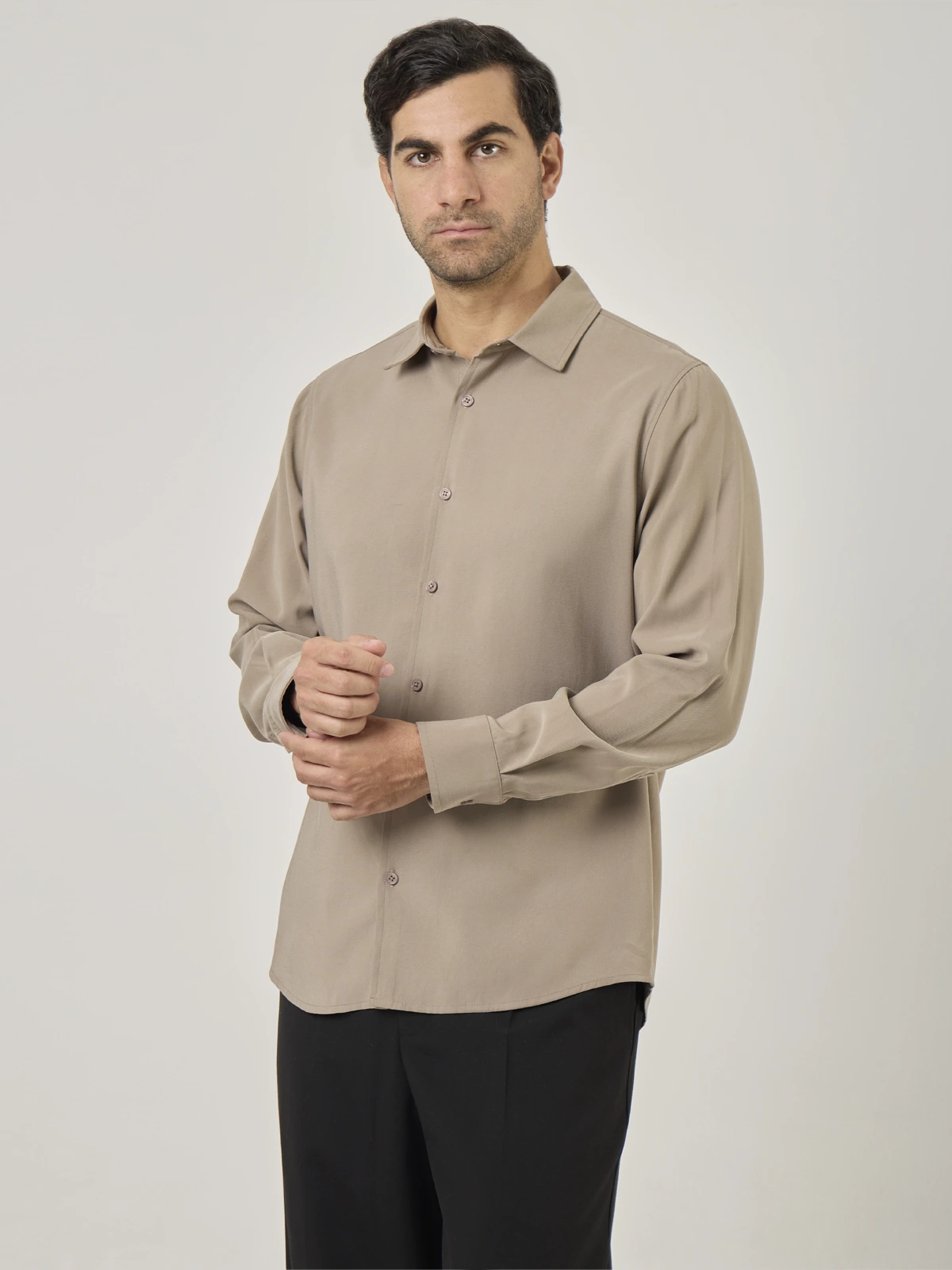 CAMISA MANGA LARGA REGULAR FIT HOMBRE MARQUIS TENCEL - 3