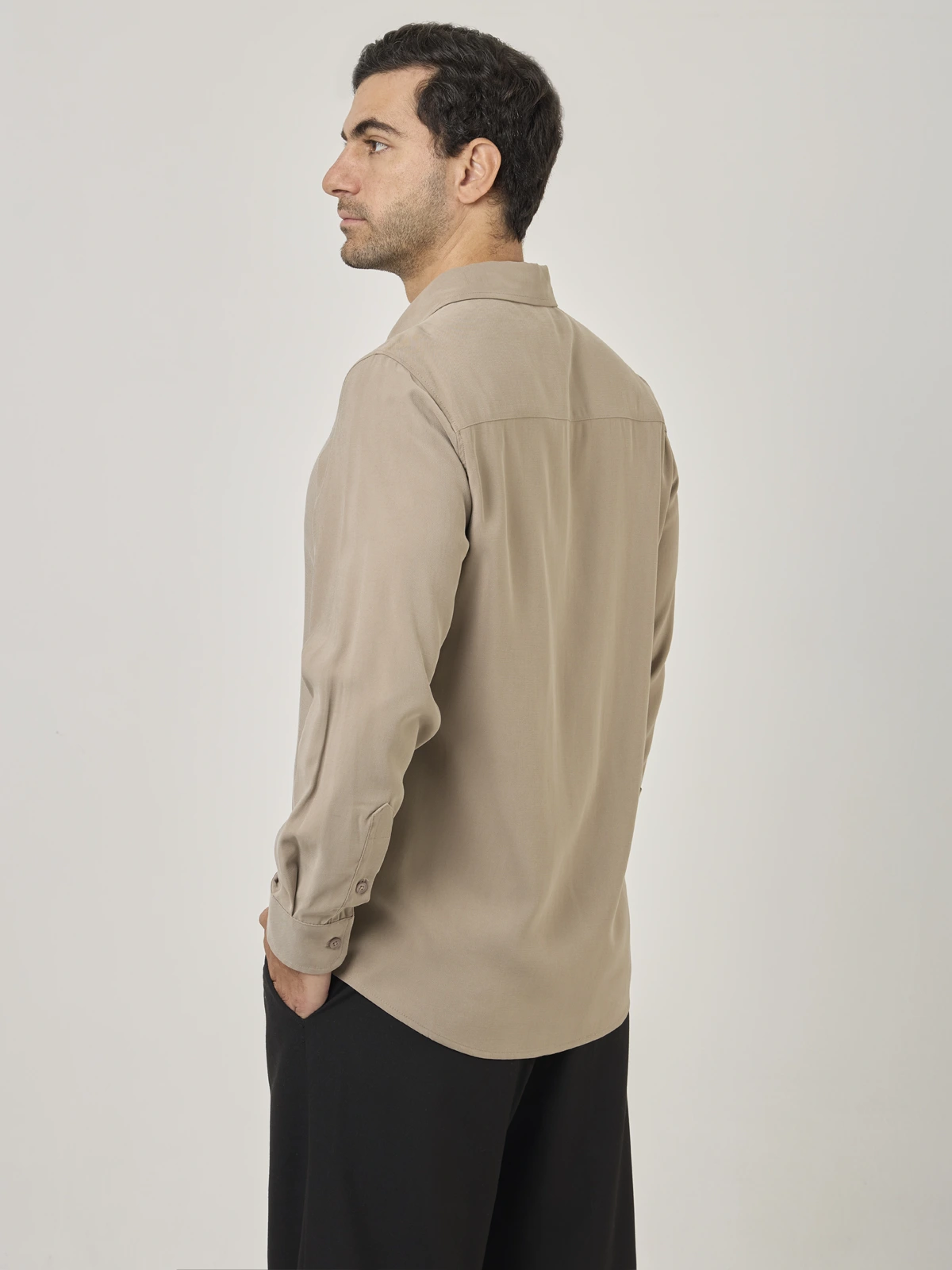 CAMISA MANGA LARGA REGULAR FIT HOMBRE MARQUIS TENCEL - 4