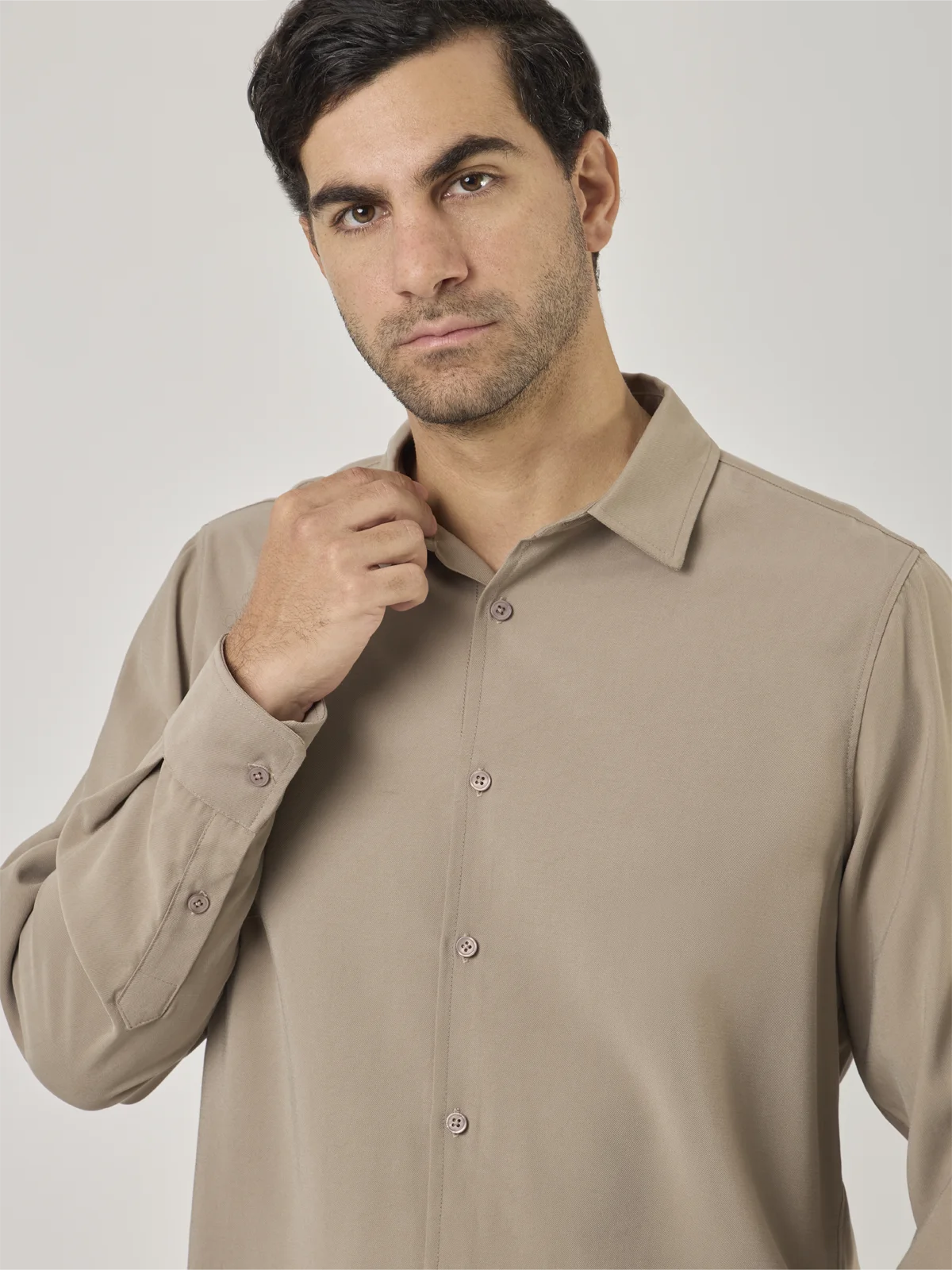 CAMISA MANGA LARGA REGULAR FIT HOMBRE MARQUIS TENCEL - 5