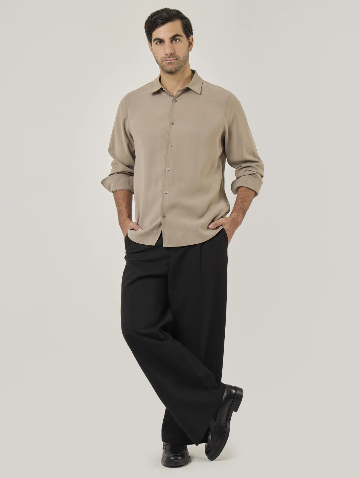 CAMISA MANGA LARGA REGULAR FIT HOMBRE MARQUIS TENCEL - 6
