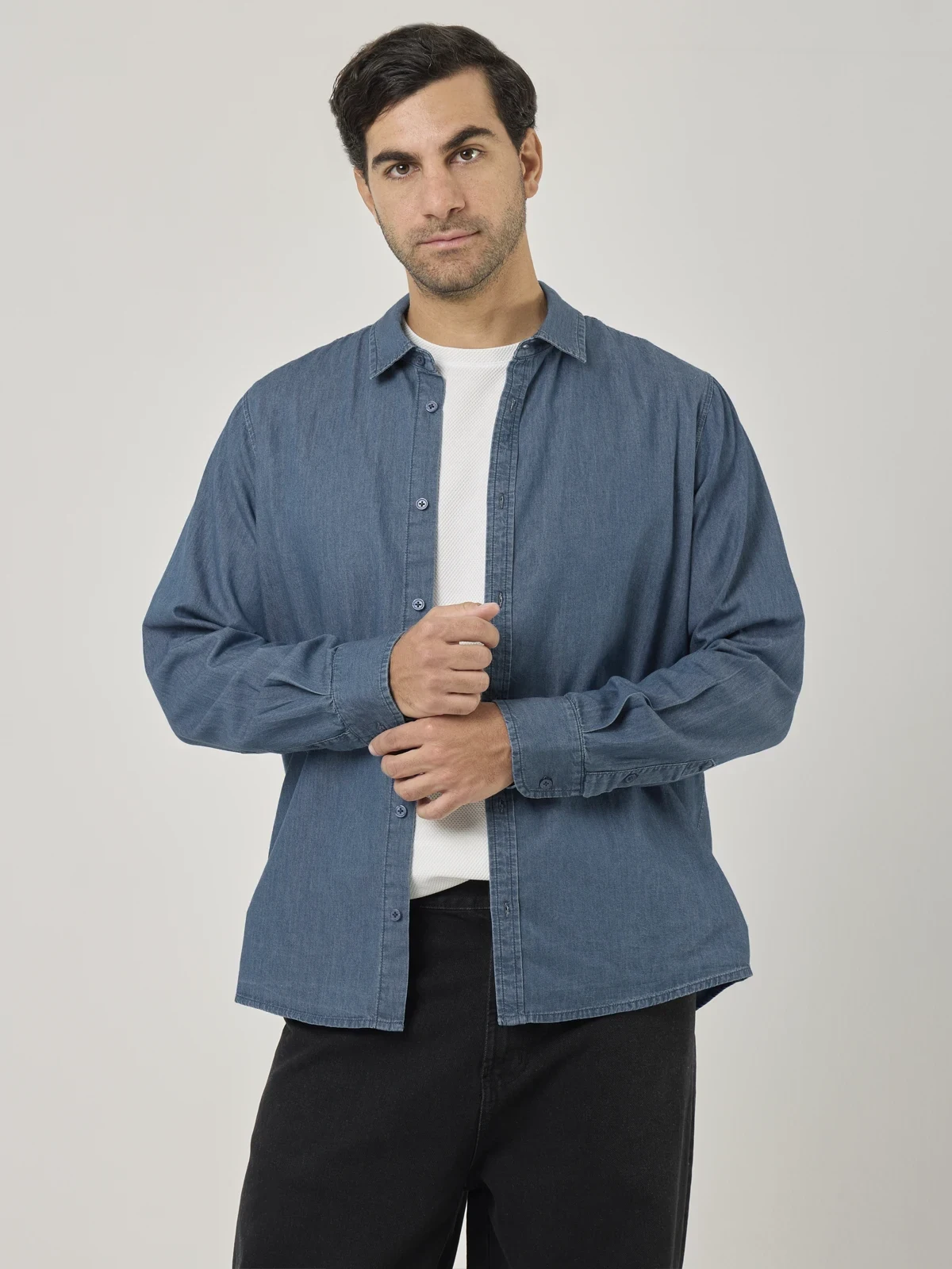 CAMISA MANGA LARGA REGULAR FIT HOMBRE MARQUIS DENIM - 1