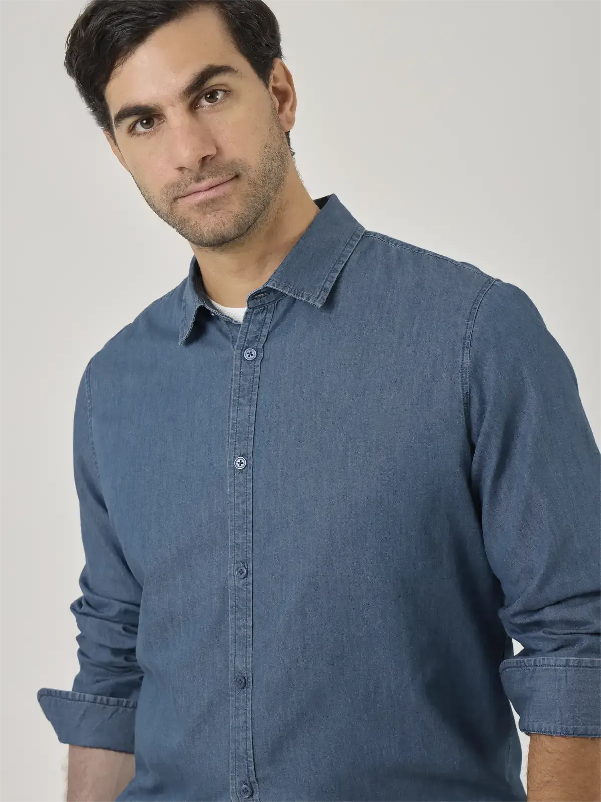 CAMISA MANGA LARGA REGULAR FIT HOMBRE MARQUIS DENIM - 4