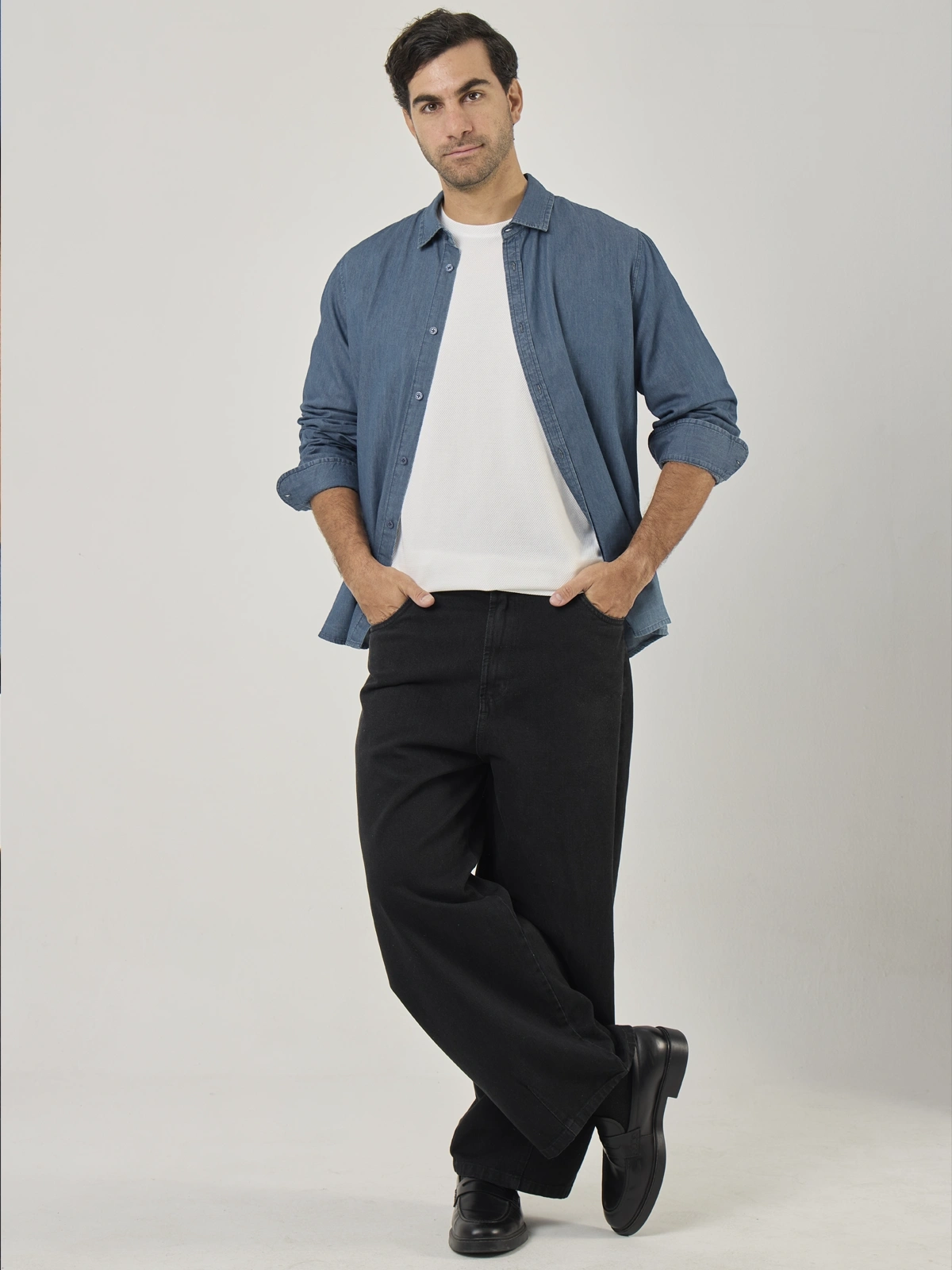 CAMISA MANGA LARGA REGULAR FIT HOMBRE MARQUIS DENIM - 5