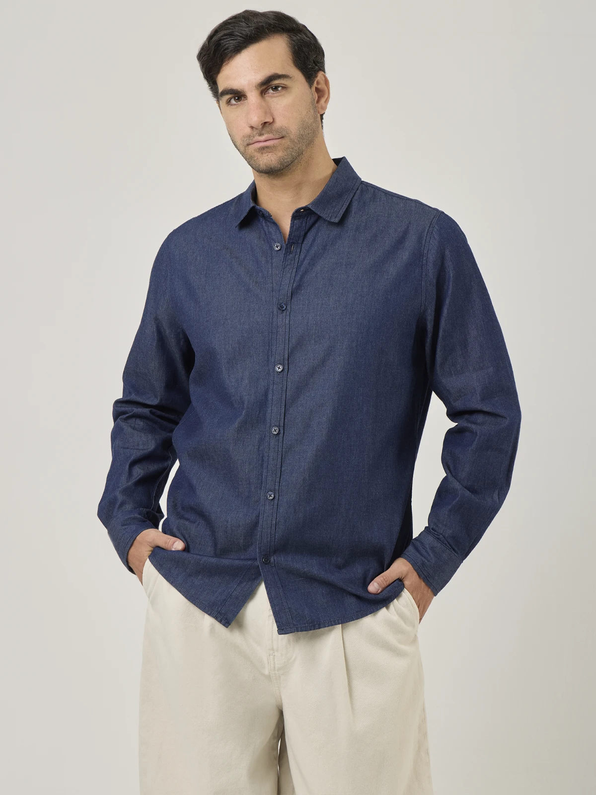 CAMISA MANGA LARGA REGULAR FIT HOMBRE MARQUIS DENIM - 2
