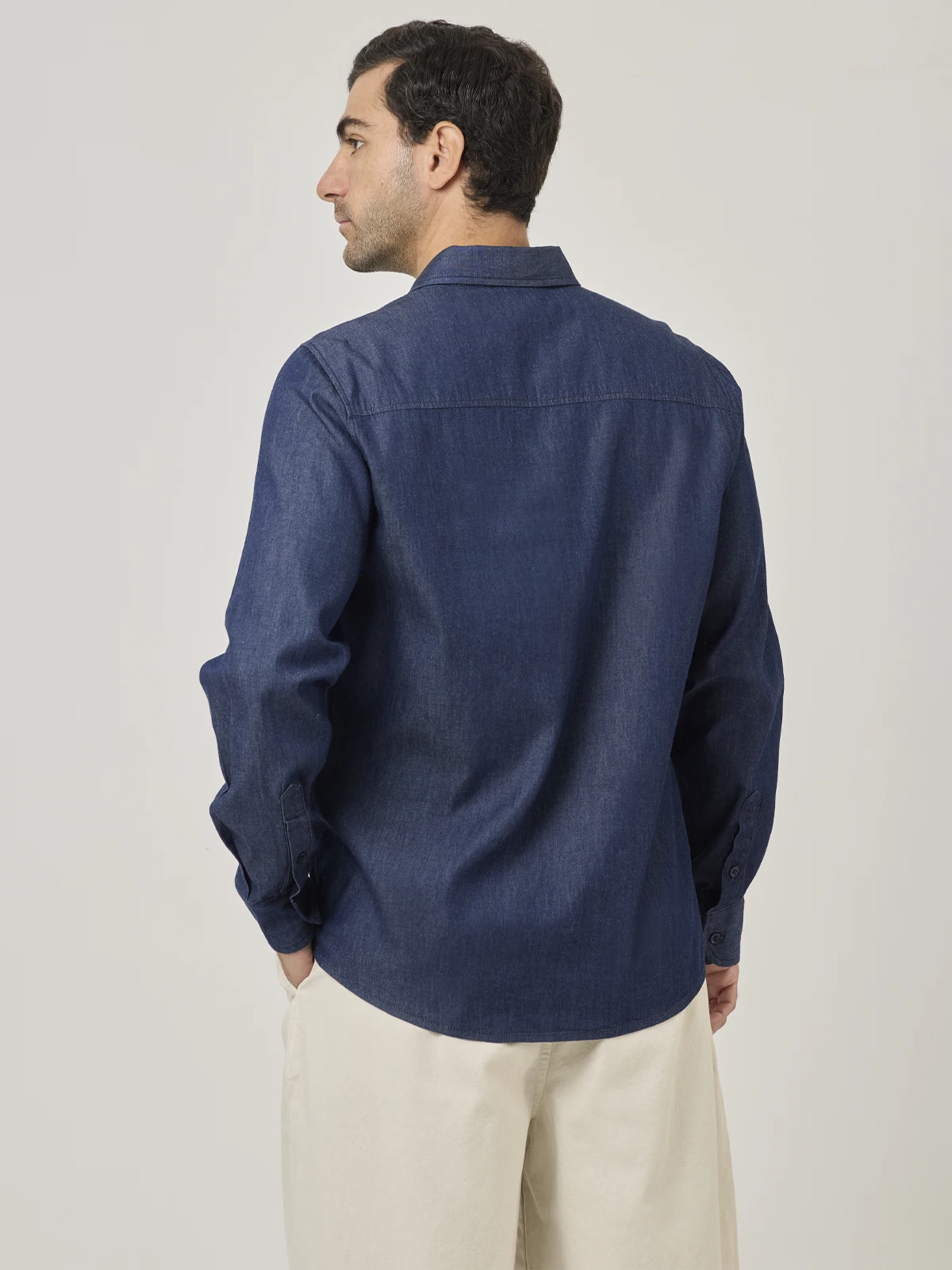 CAMISA MANGA LARGA REGULAR FIT HOMBRE MARQUIS DENIM - 4