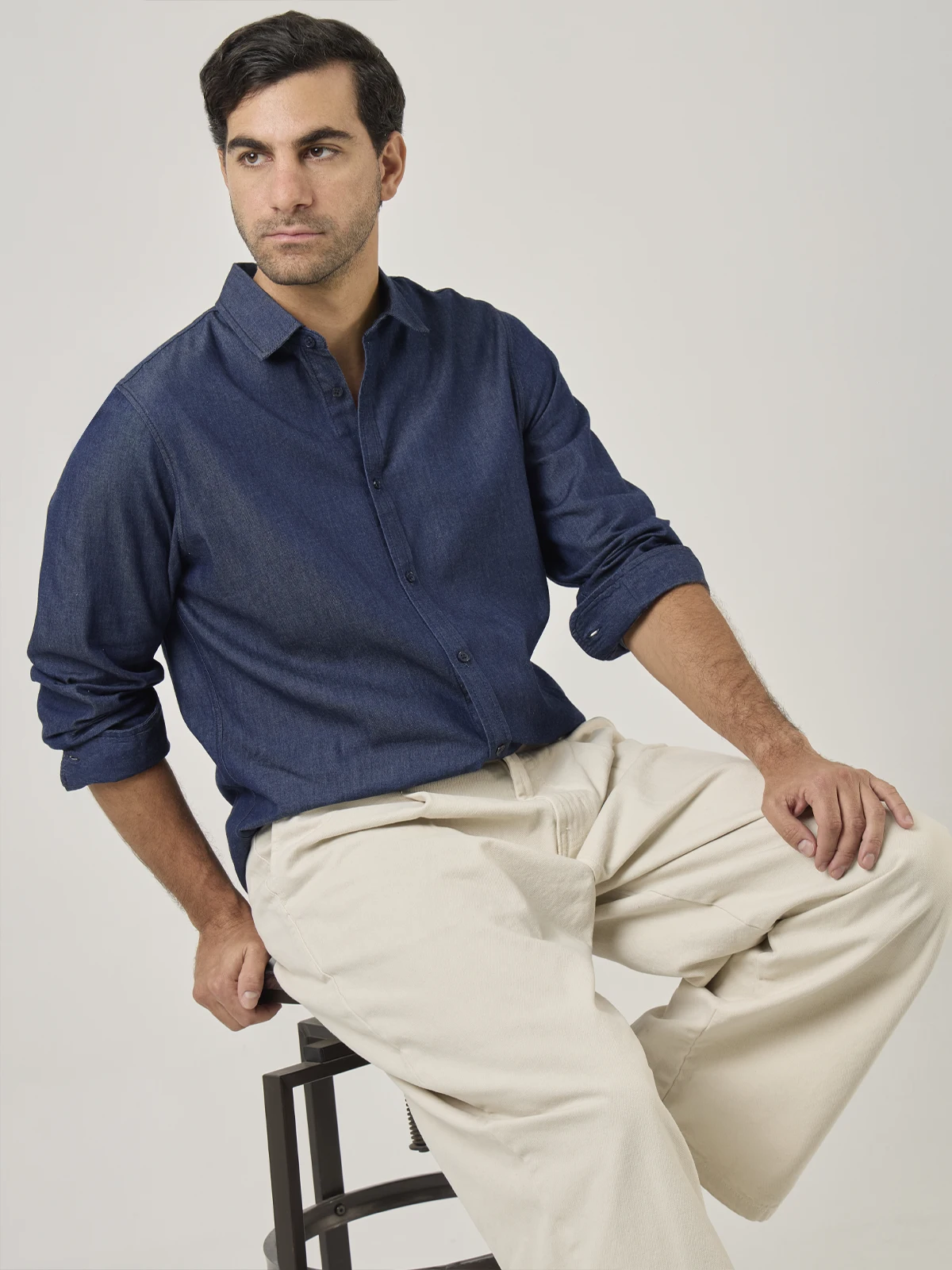 CAMISA MANGA LARGA REGULAR FIT HOMBRE MARQUIS DENIM - 5