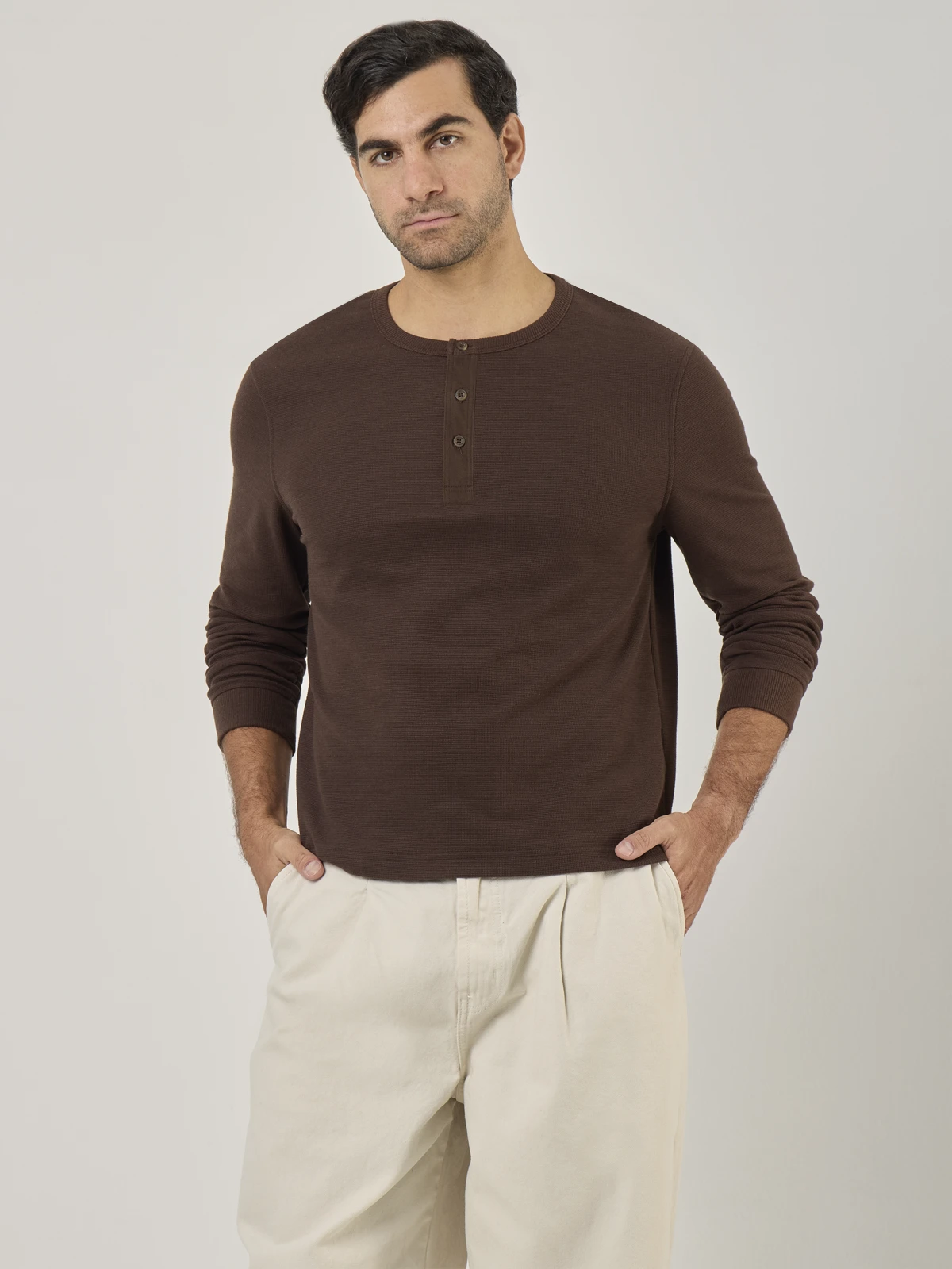 POLO MANGA LARGA RELAXED FIT HOMBRE MARQUIS HENLEY - 1