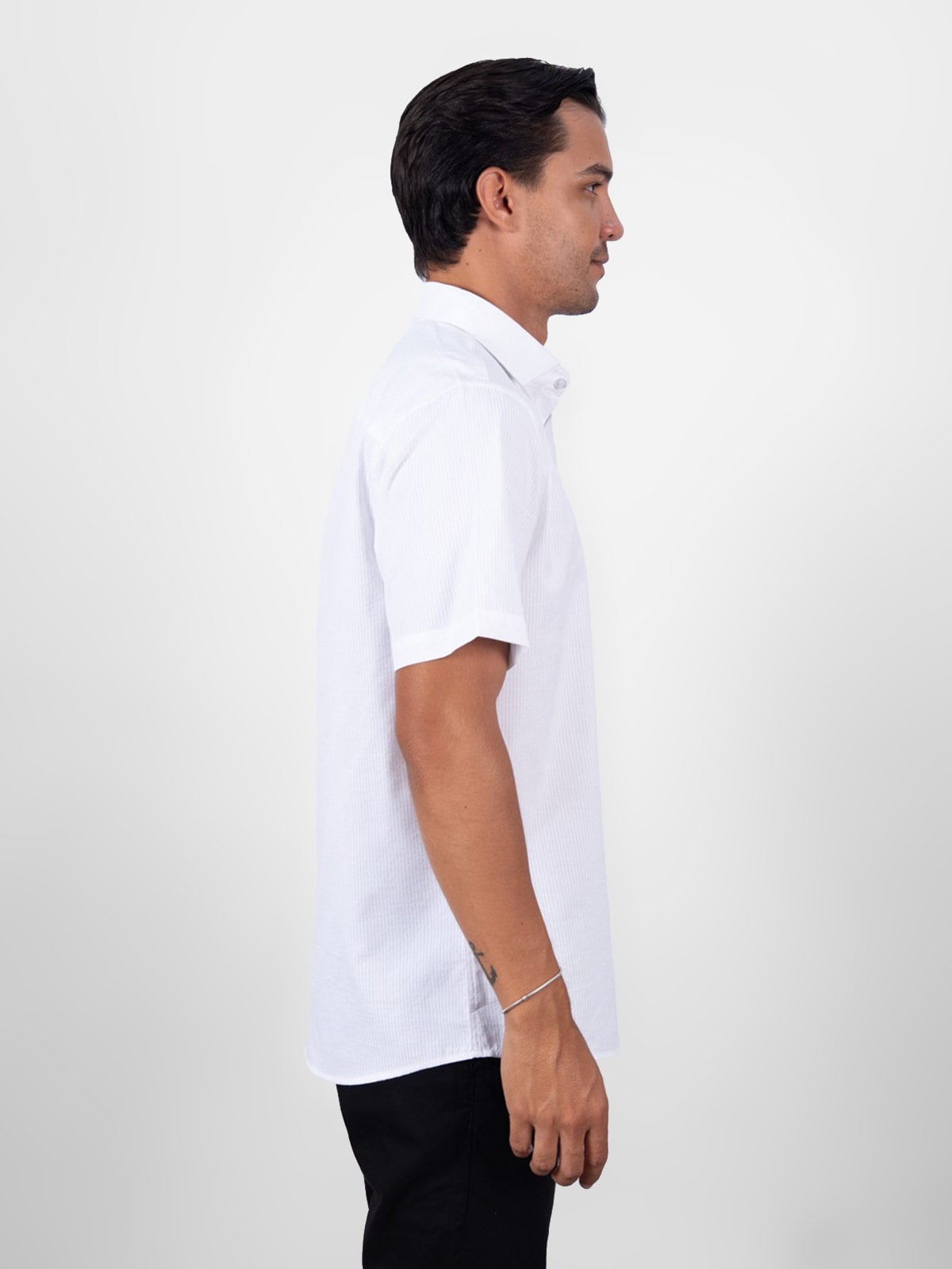 CAMISA MANGA CORTA HOMBRE PIERRE CARDIN TESSUTO ITALY - 3