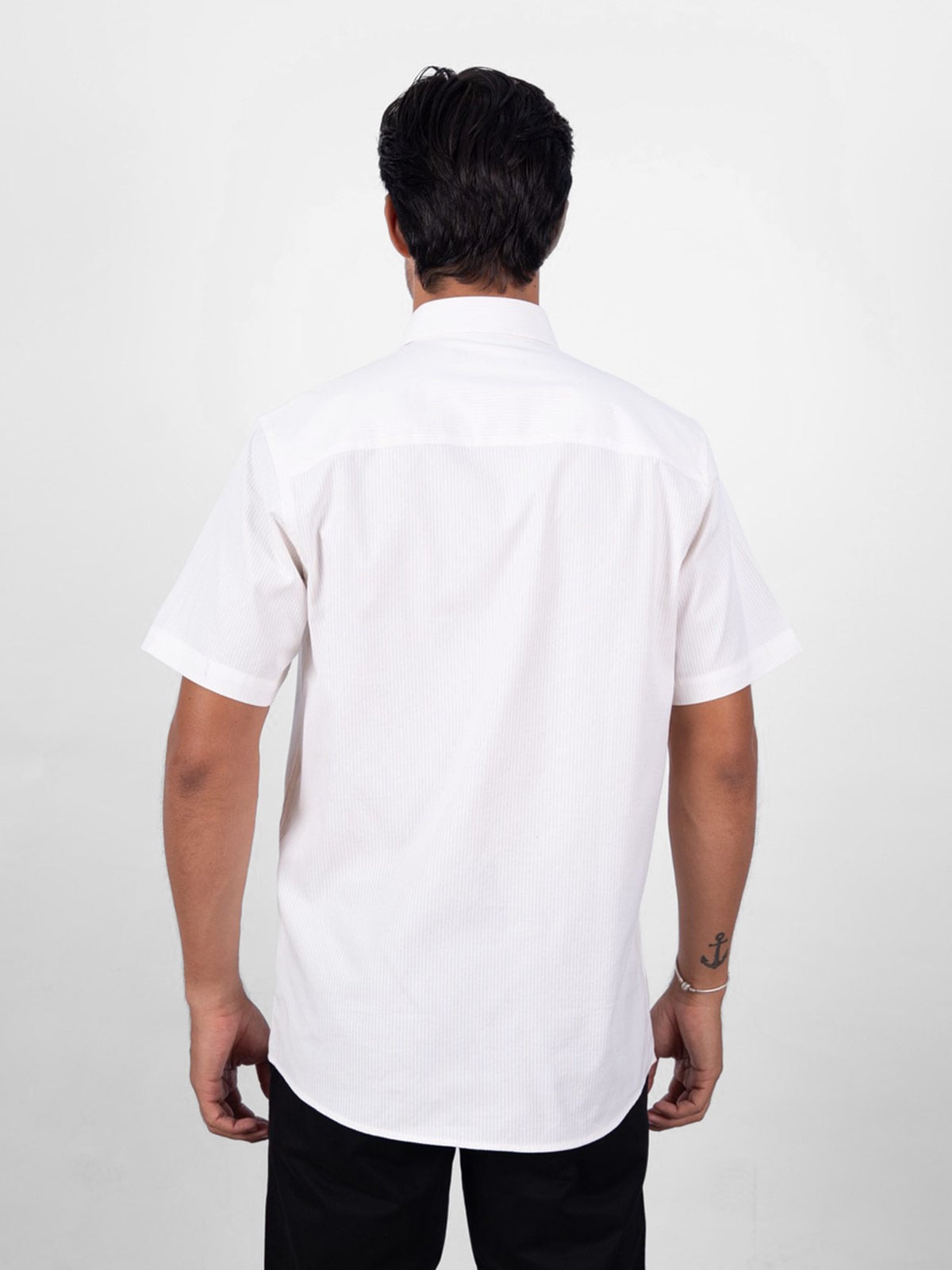 CAMISA MANGA CORTA HOMBRE PIERRE CARDIN TESSUTO ITALY - 2