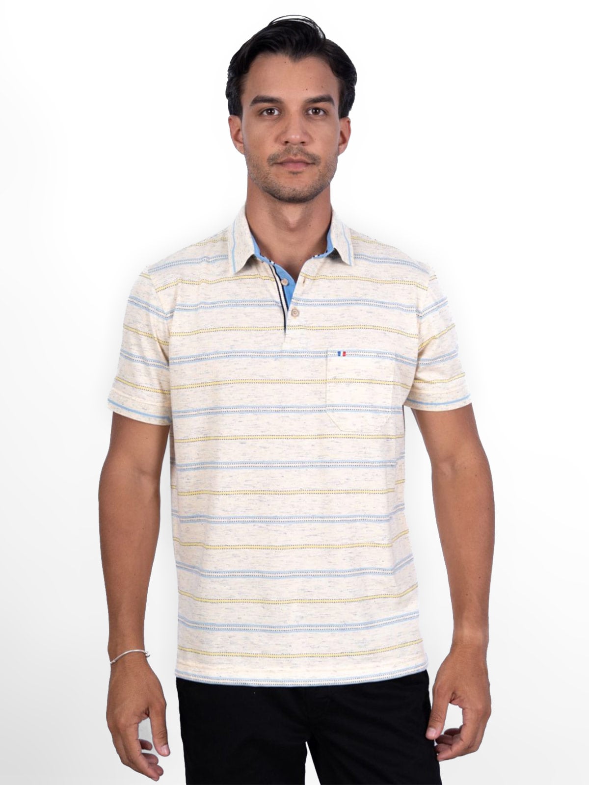 POLO MANGA CORTA HOMBRE PIERRE CARDIN JACQUARD - 1
