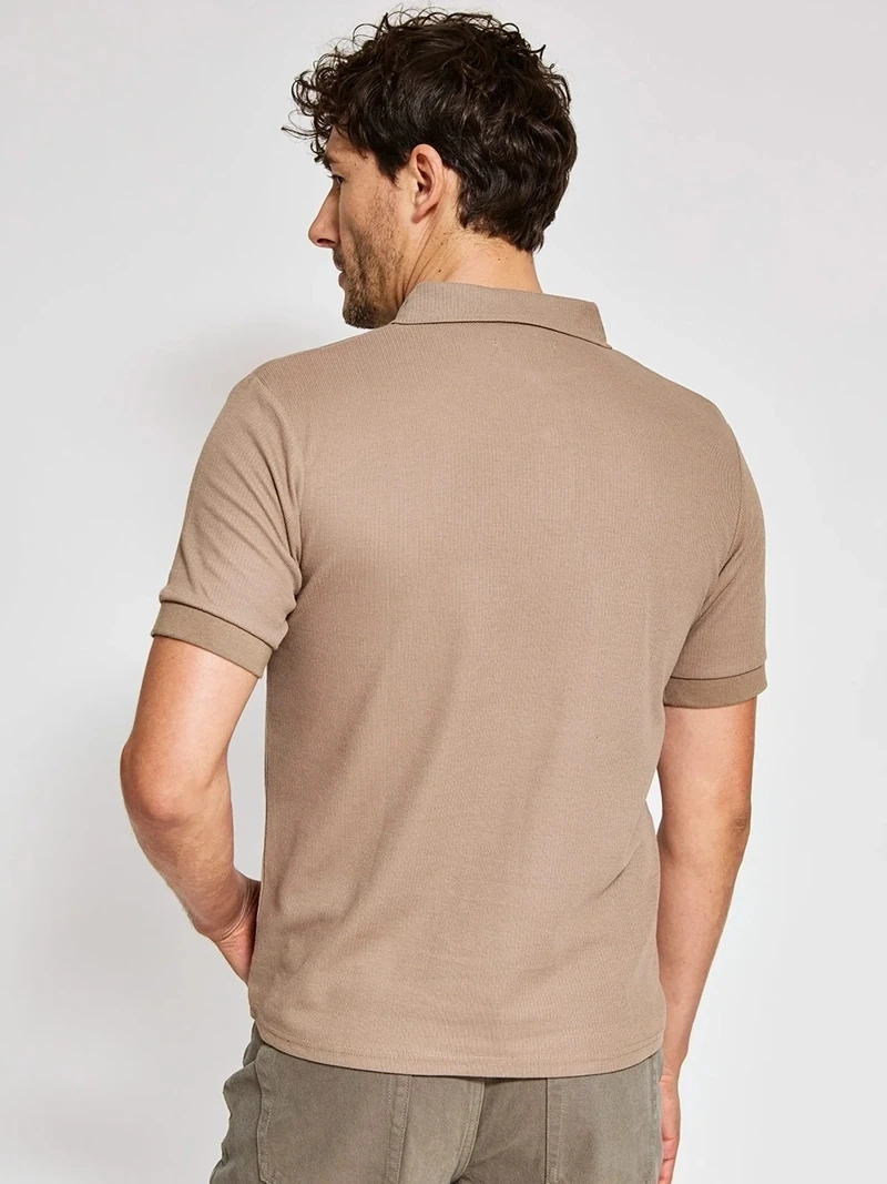POLO MANGA CORTA TEJIDO ALGODÓN HOMBRE MARQUIS - 2