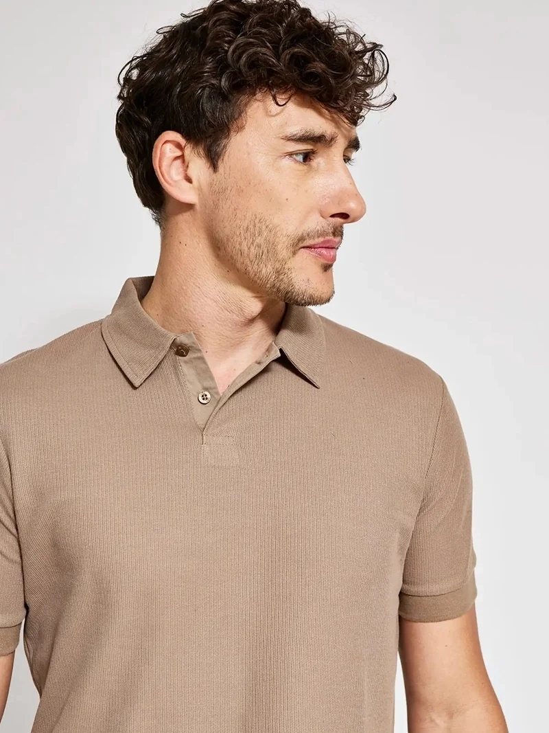 POLO MANGA CORTA TEJIDO ALGODÓN HOMBRE MARQUIS - 3