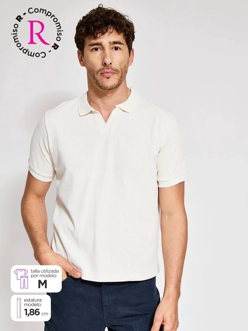 POLO MANGA CORTA TEJIDO ALGODÓN HOMBRE MARQUIS - 1