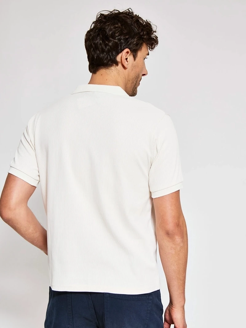 POLO MANGA CORTA TEJIDO ALGODÓN HOMBRE MARQUIS - 2