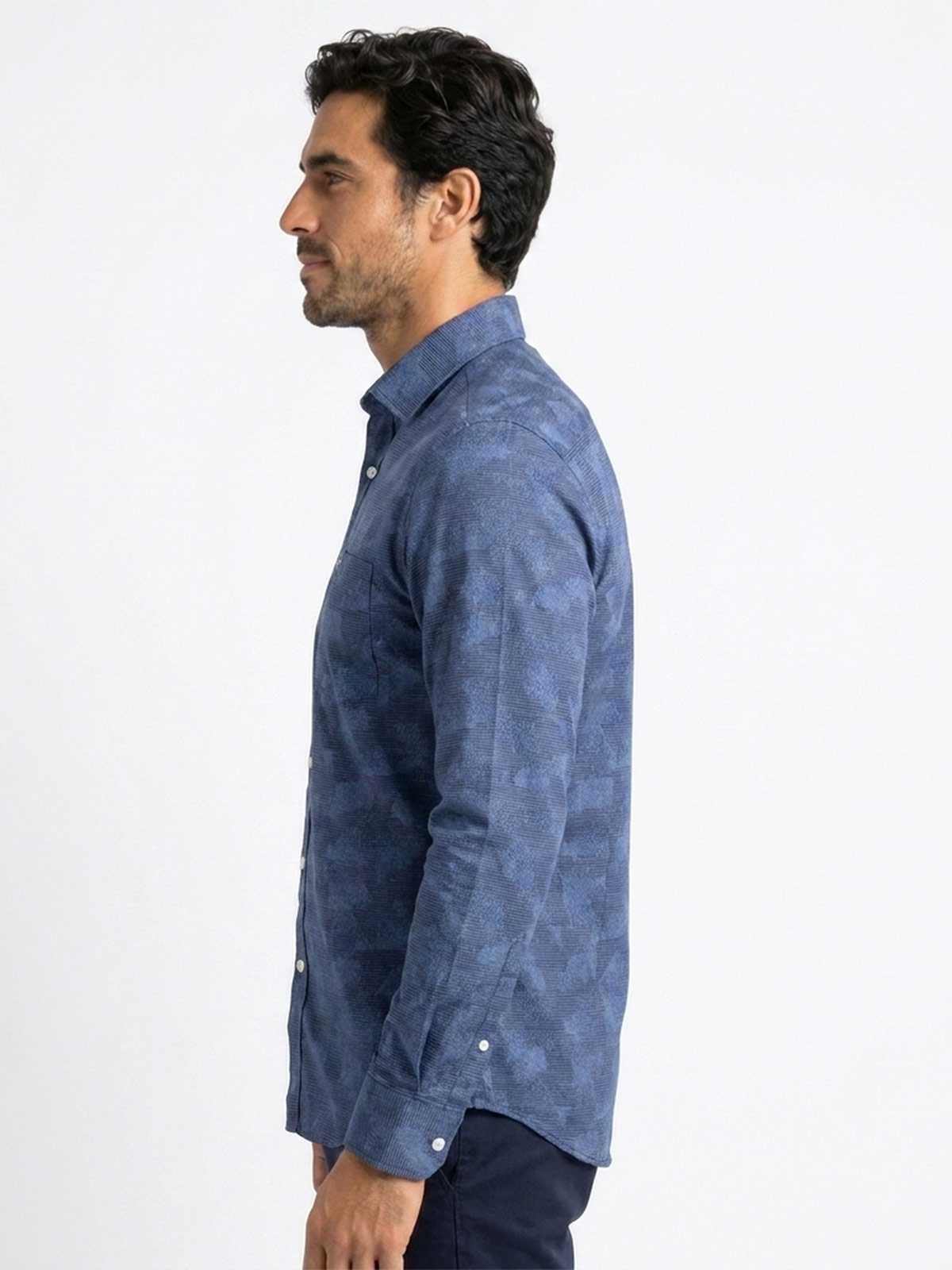 CAMISA MANGA LARGA HOMBRE PIERRE CARDIN TESSUTO ITALY - 3