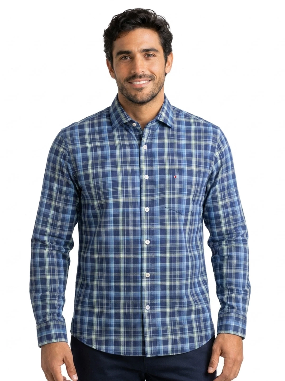 CAMISA MANGA LARGA HOMBRE PIERRE CARDIN TESSUTO ITALY - 1