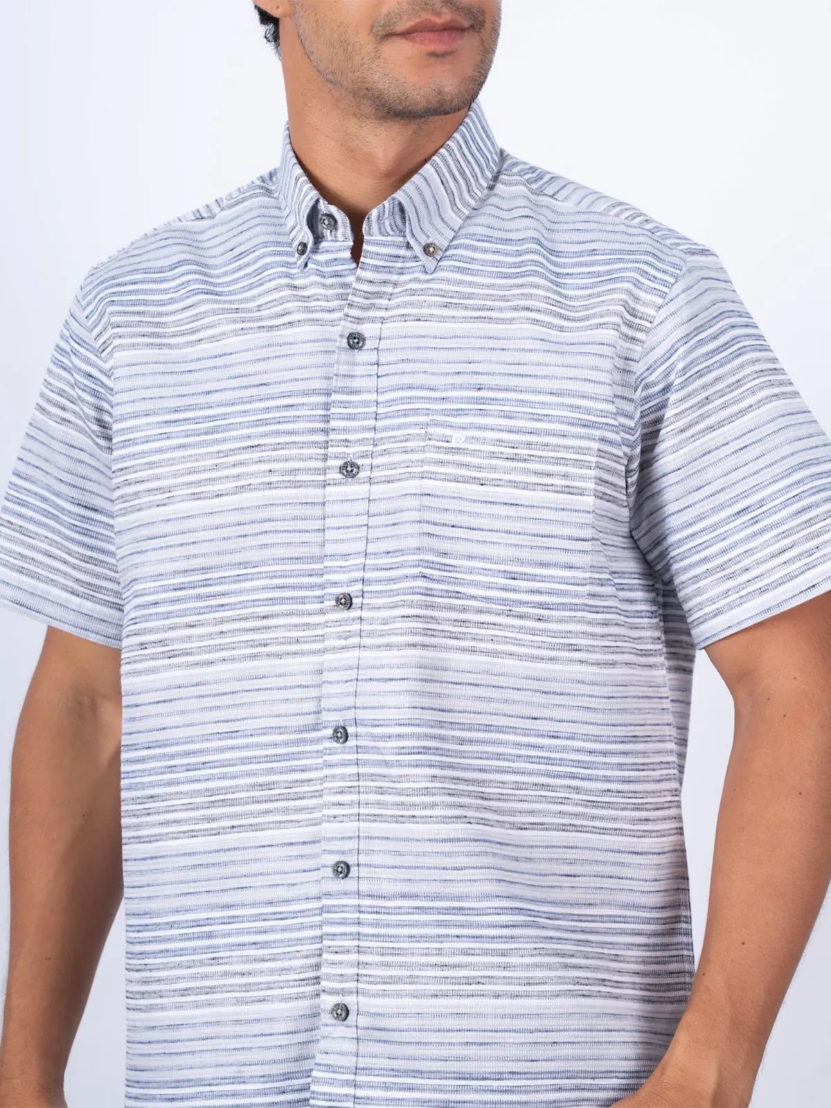 CAMISA MANGA CORTA HOMBRE PIERRE CARDIN LINEN COLLECTION - 4