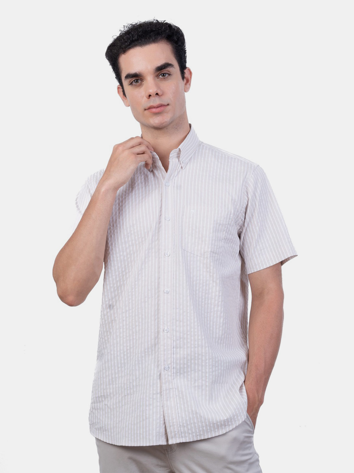 CAMISA MANGA CORTA HOMBRE PIERRE CARDIN - 1