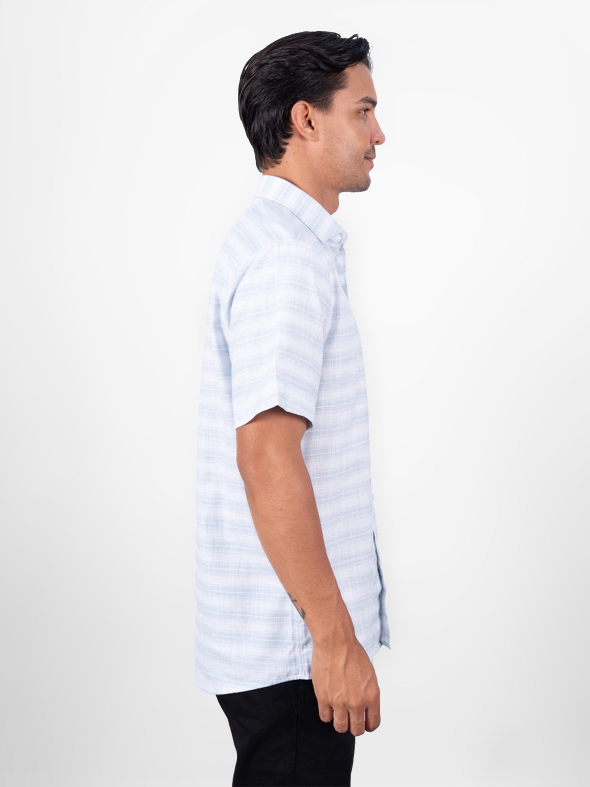 CAMISA MANGA CORTA HOMBRE PIERRE CARDIN TESSUTO ITALY - 3