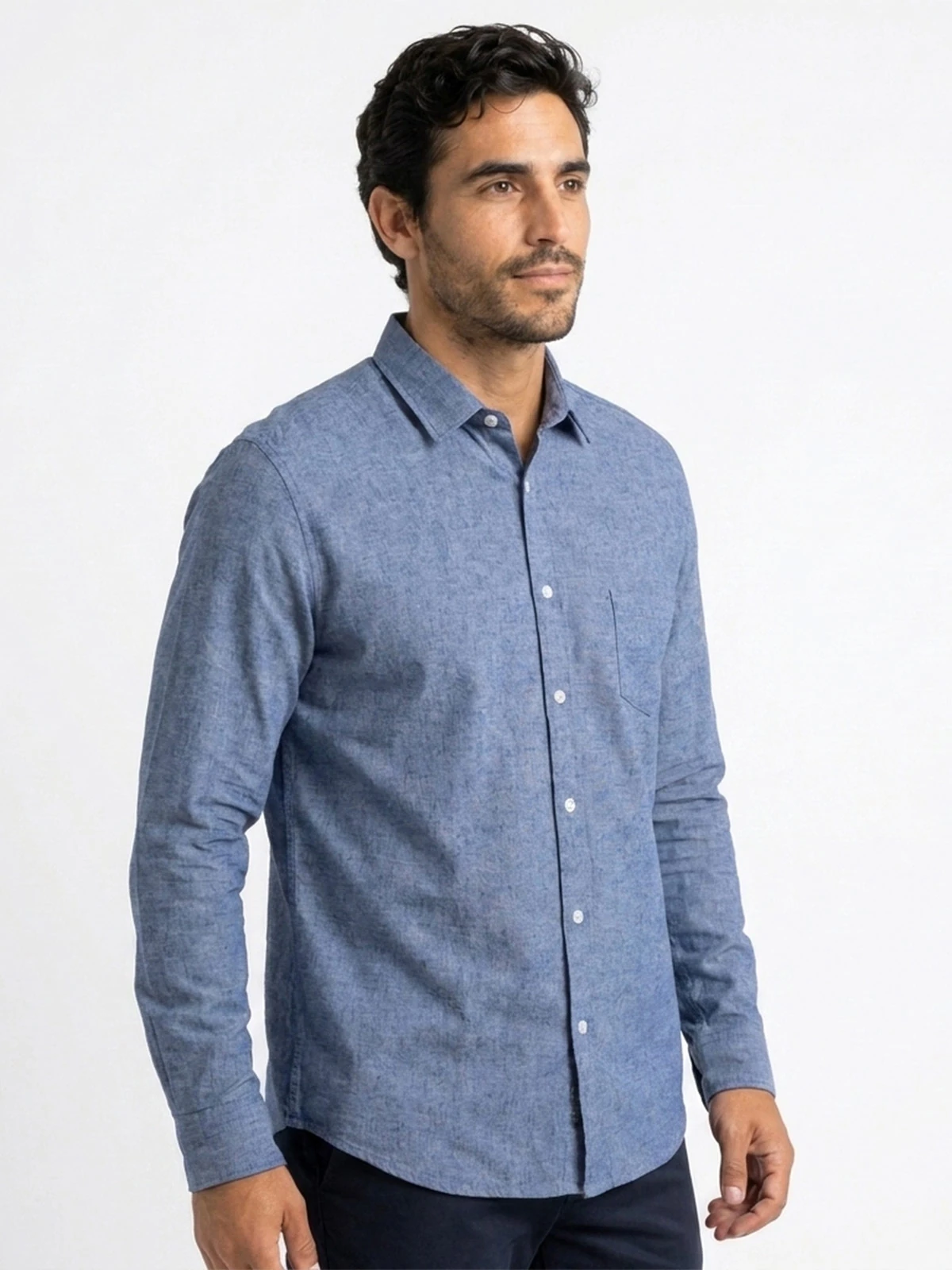 CAMISA MANGA LARGA HOMBRE PIERRE CARDIN LINO ITALY - 4