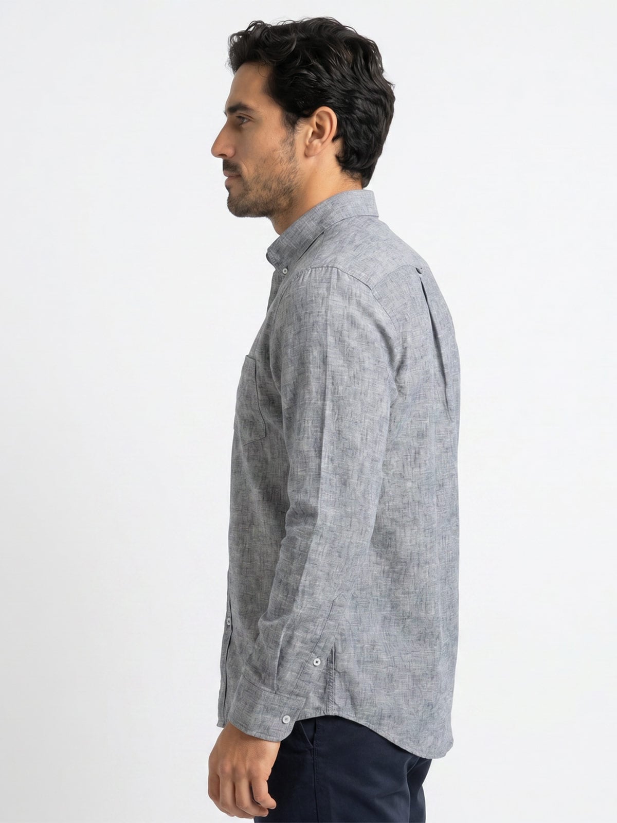 CAMISA MANGA LARGA HOMBRE PIERRE CARDIN LINO ITALY - 3
