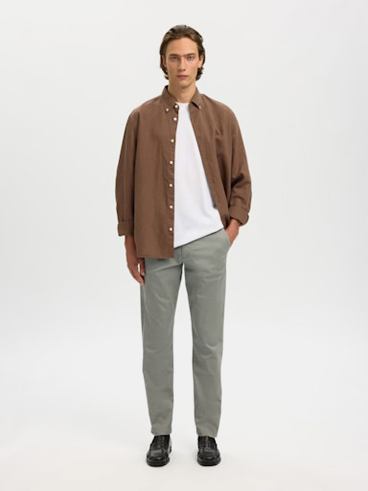 PANTALÓN SLIM FIT HOMBRE SELECTED - 1