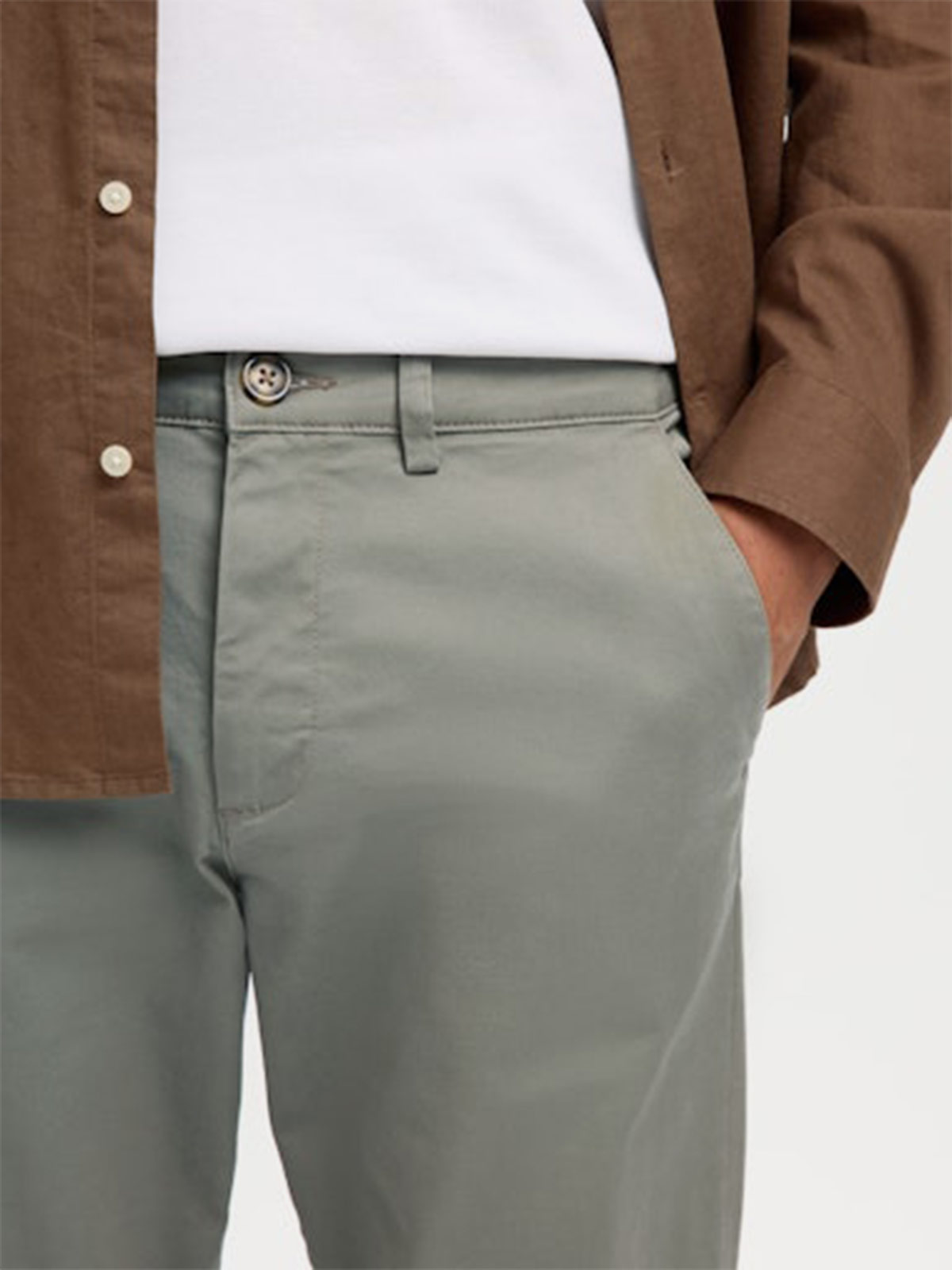 PANTALÓN SLIM FIT HOMBRE SELECTED - 4