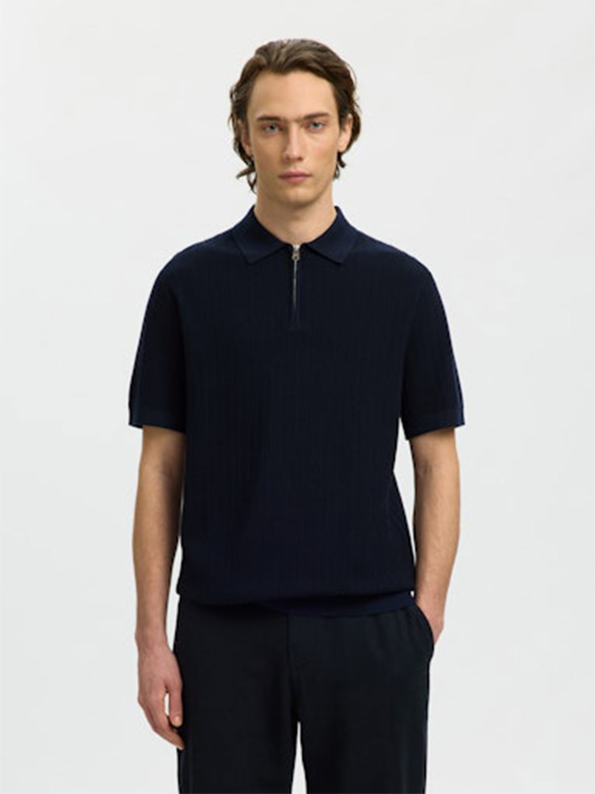 POLO MANGA CORTA HOMBRE SELECTED CRAN - 1