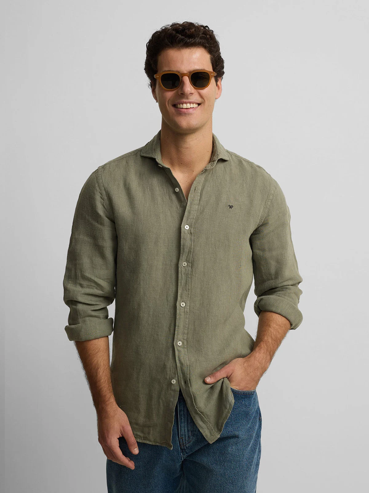 CAMISA MANGA LARGA HOMBRE SILBON VERDE SPORT - 1