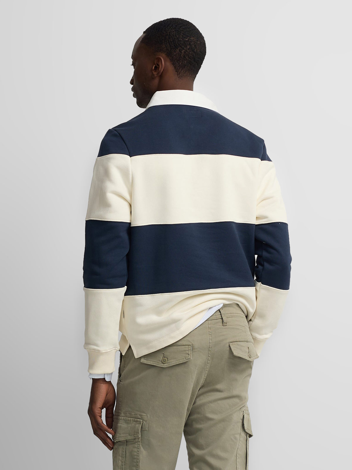 POLERA MANGA LARGA HOMBRE SILBON AZUL MARINO - 2