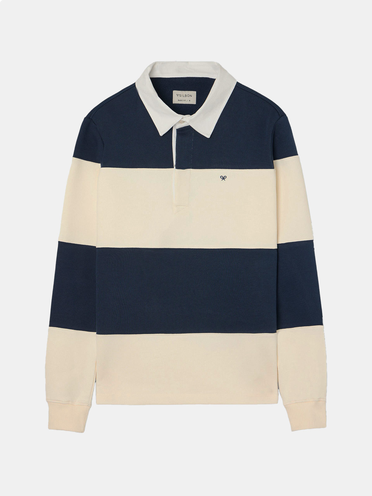 POLERA MANGA LARGA HOMBRE SILBON AZUL MARINO - 5