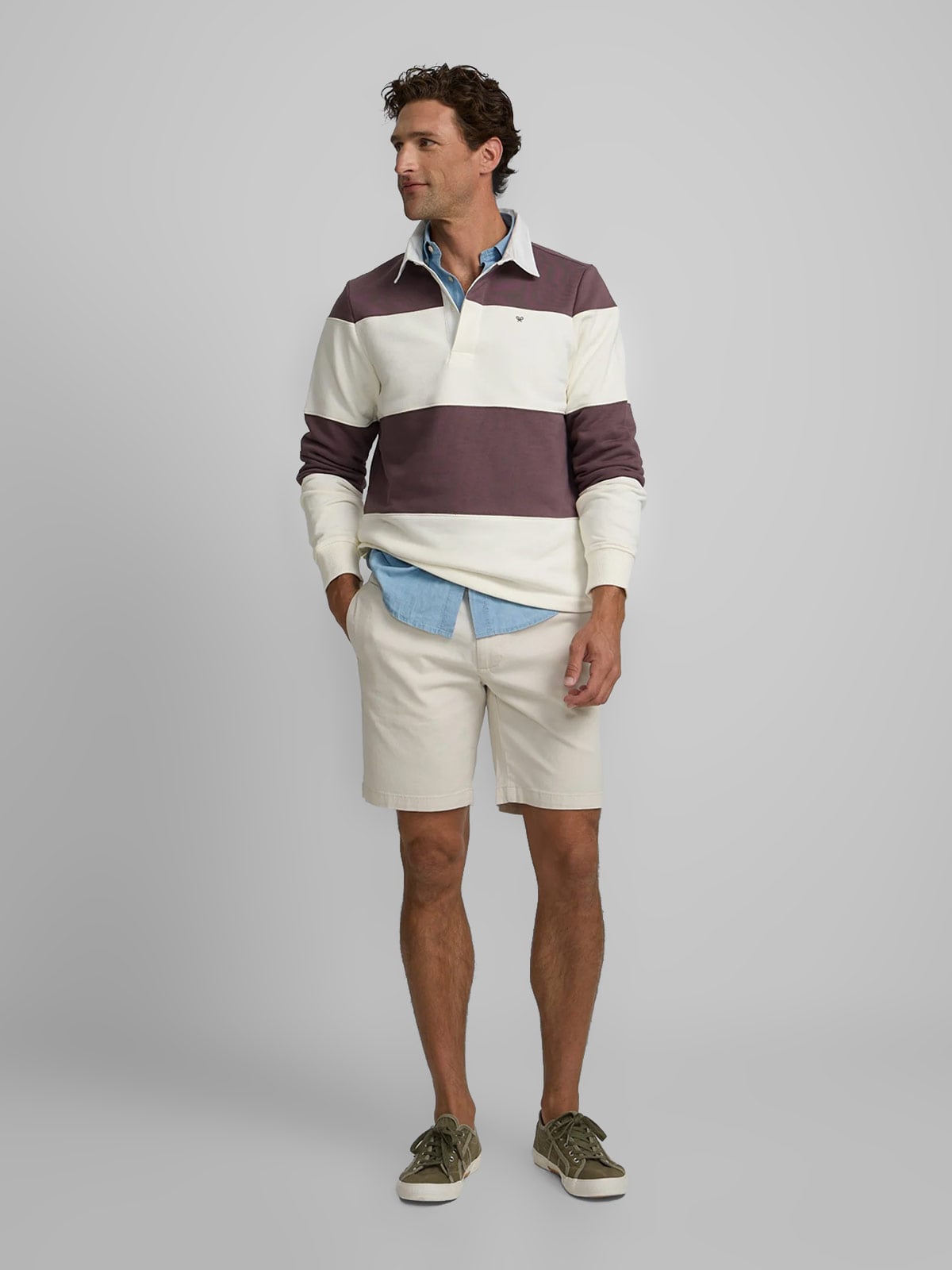 POLERA MANGA LARGA HOMBRE SILBON AZUL MARINO - 4
