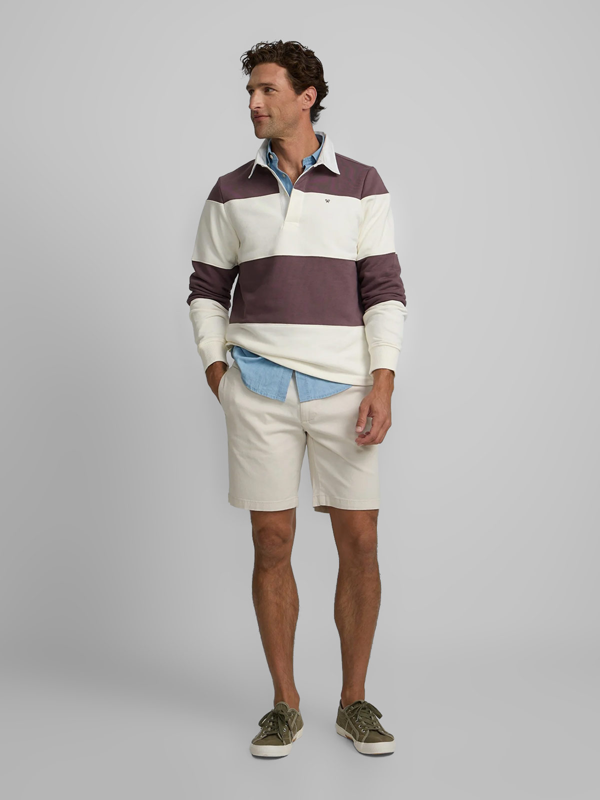 POLERA MANGA LARGA HOMBRE SILBON AZUL MARINO - 4