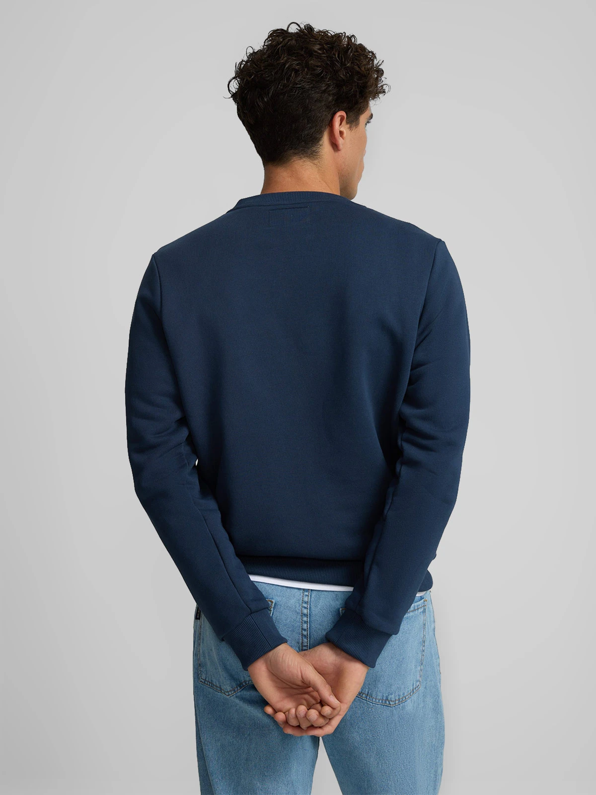 POLERA MANGA LARGA HOMBRE SILBON AZUL MARINO RAQUETA - 2