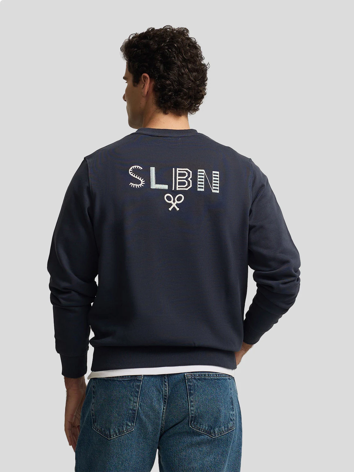 POLERA MANGA LARGA HOMBRE SILBON CREMA BORDADOS - 2