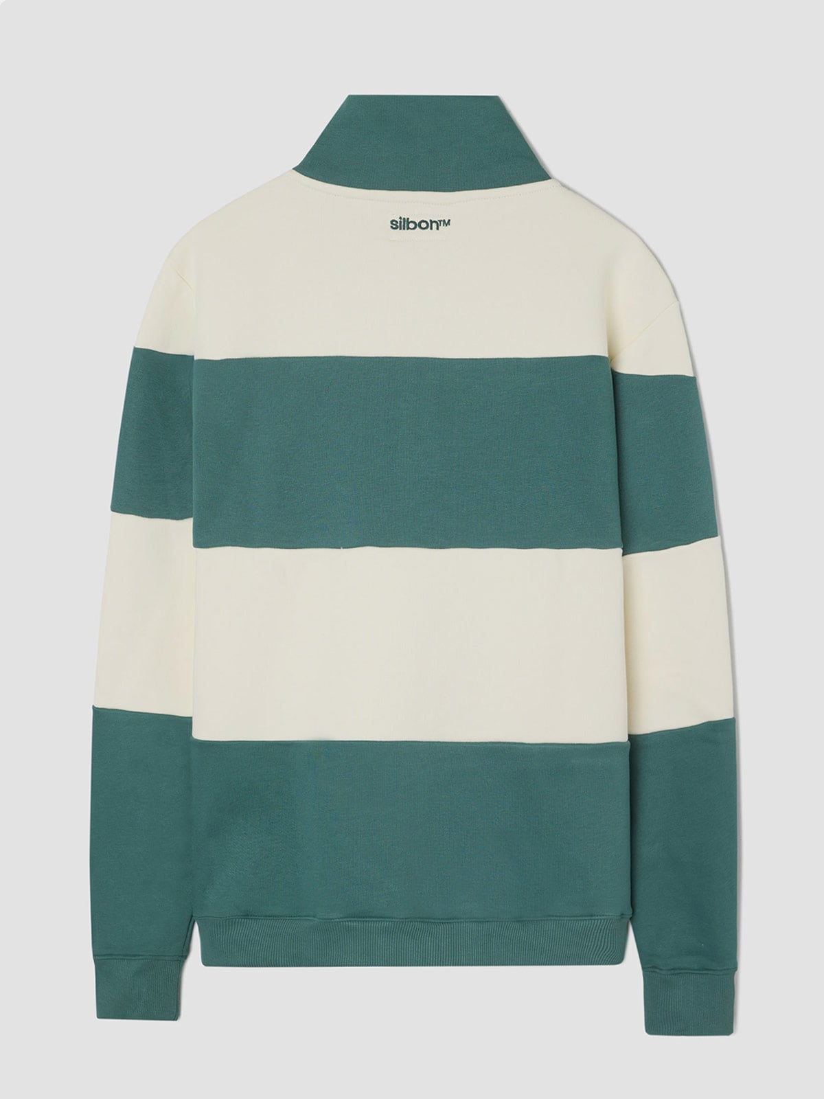 POLERA MANGA LARGA HOMBRE SILBON VERDE CREMALLERA - 4
